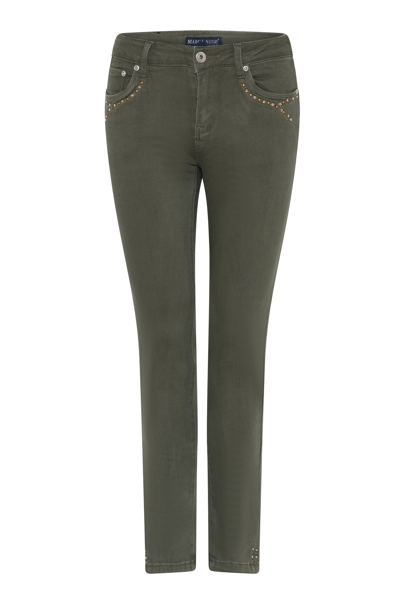 MARC LAUGE ALBERTA TWILL PANT DENIM/TWILL 546 BOTTLE GREEN