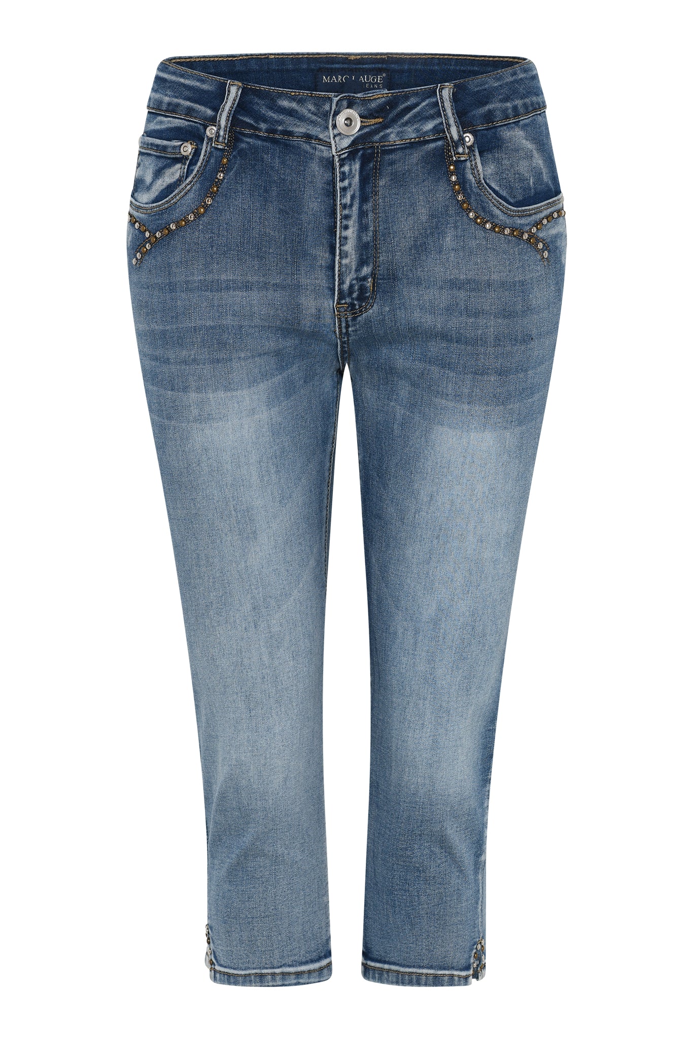 MARC LAUGE ALBERTA DENIM PIRAT PANTS 3/4 9196 LIGHT BLUE USED