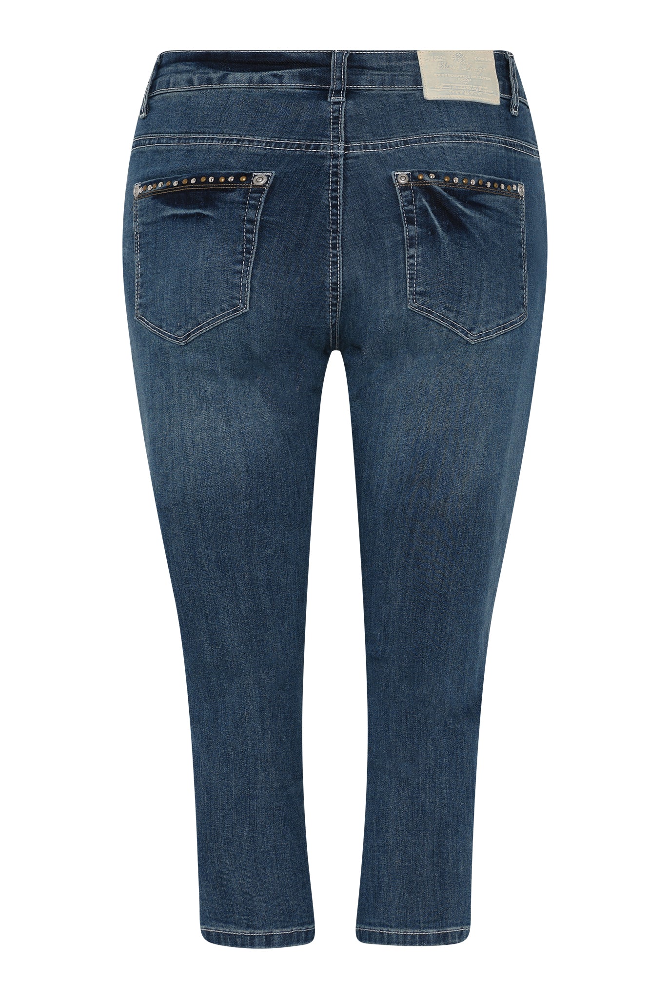 MARC LAUGE ALBERTA PIRAT DENIM PANTS 3/4 969699 DARK BLUE USED