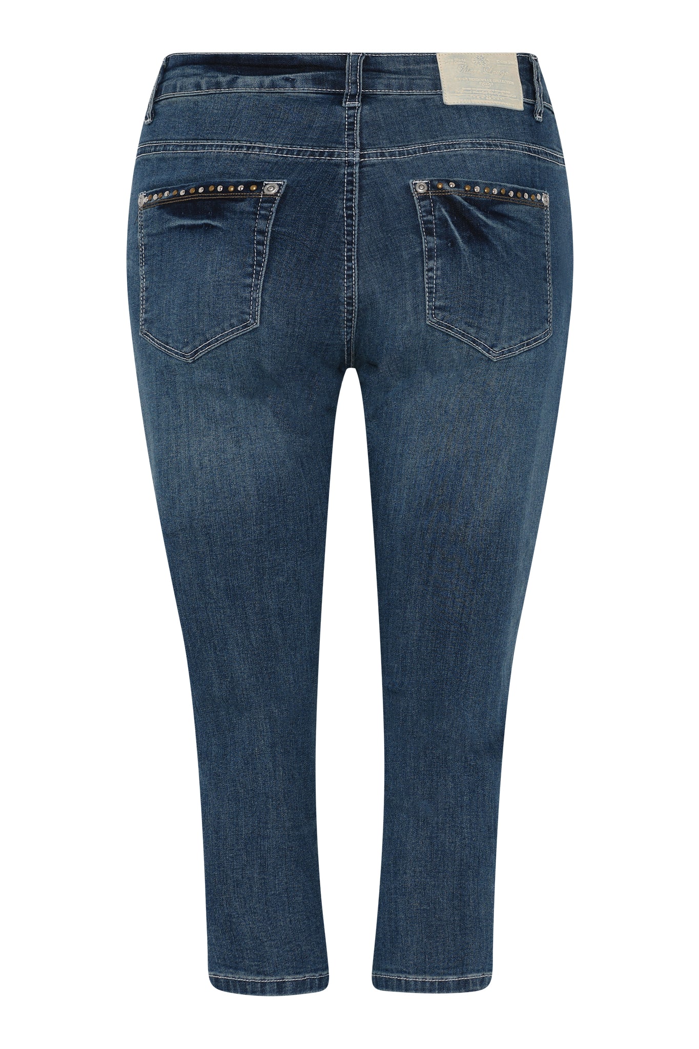 MARC LAUGE ALBERTA DENIM PIRAT PANTS 3/4 969699 DARK BLUE USED