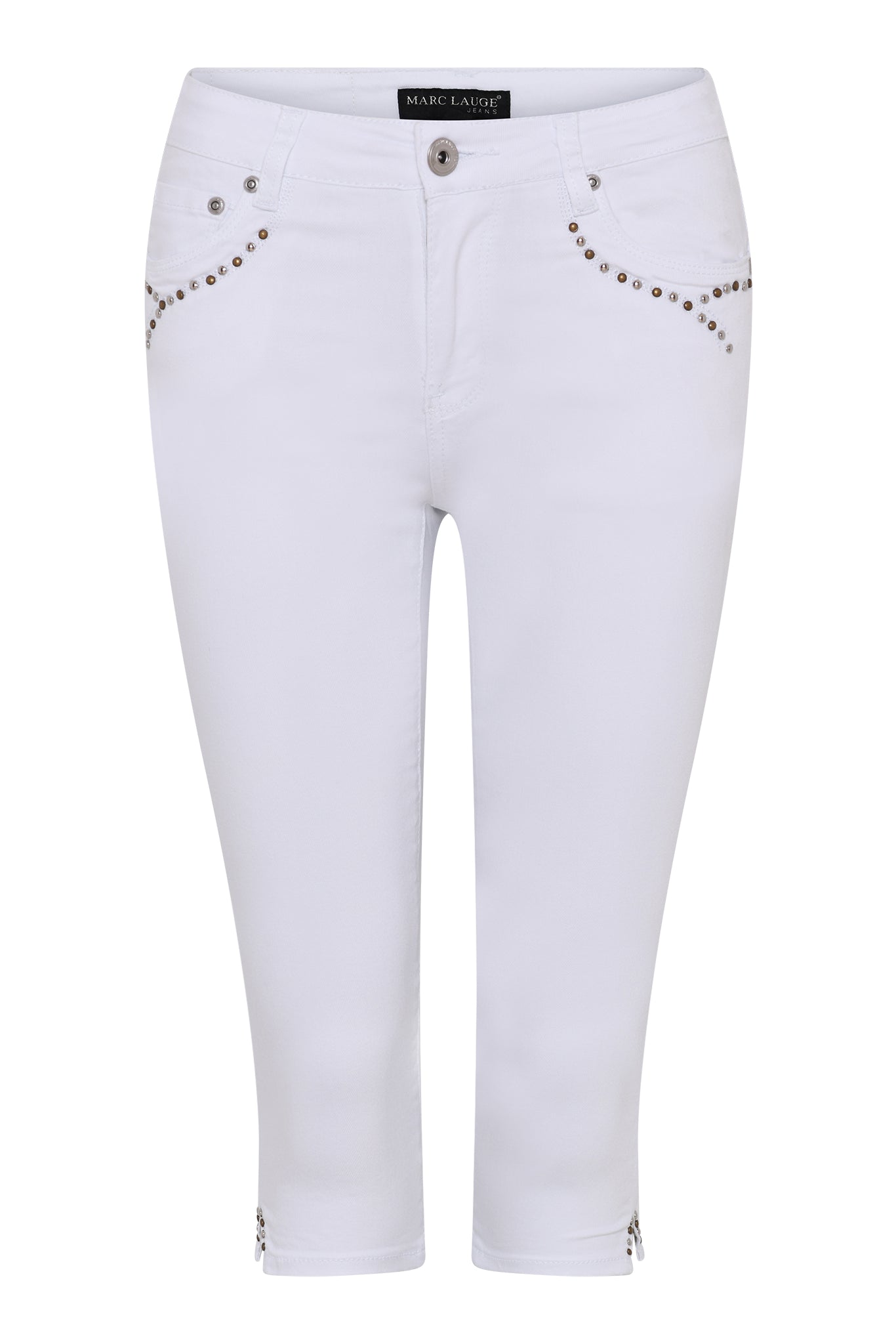 MARC LAUGE ALBERTA TWILL PIRAT PANTS 3/4 10 WHITE