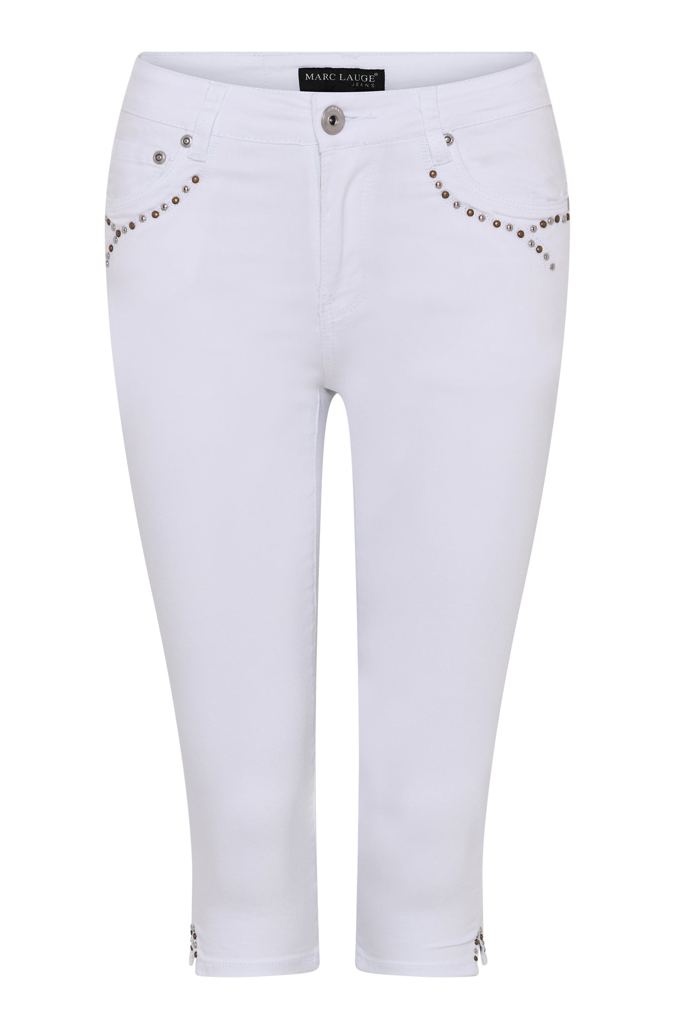 MARC LAUGE ALBERTA TWILL PIRAT PANTS 3/4 10 WHITE