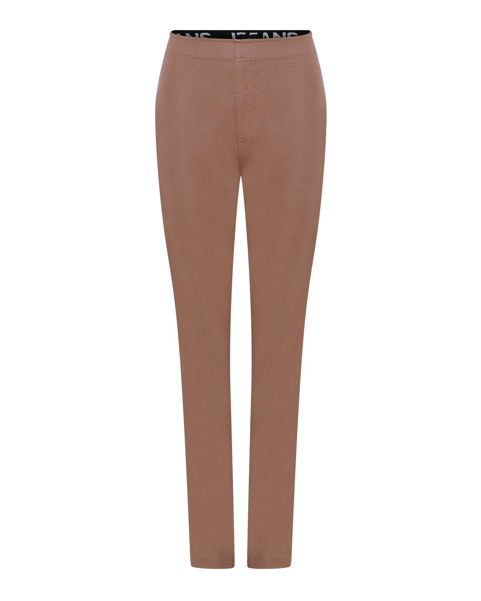 DNYcph Plus Size Aleia Coated Leggings LEGGINGS 12299 SOFT CAMEL COATED