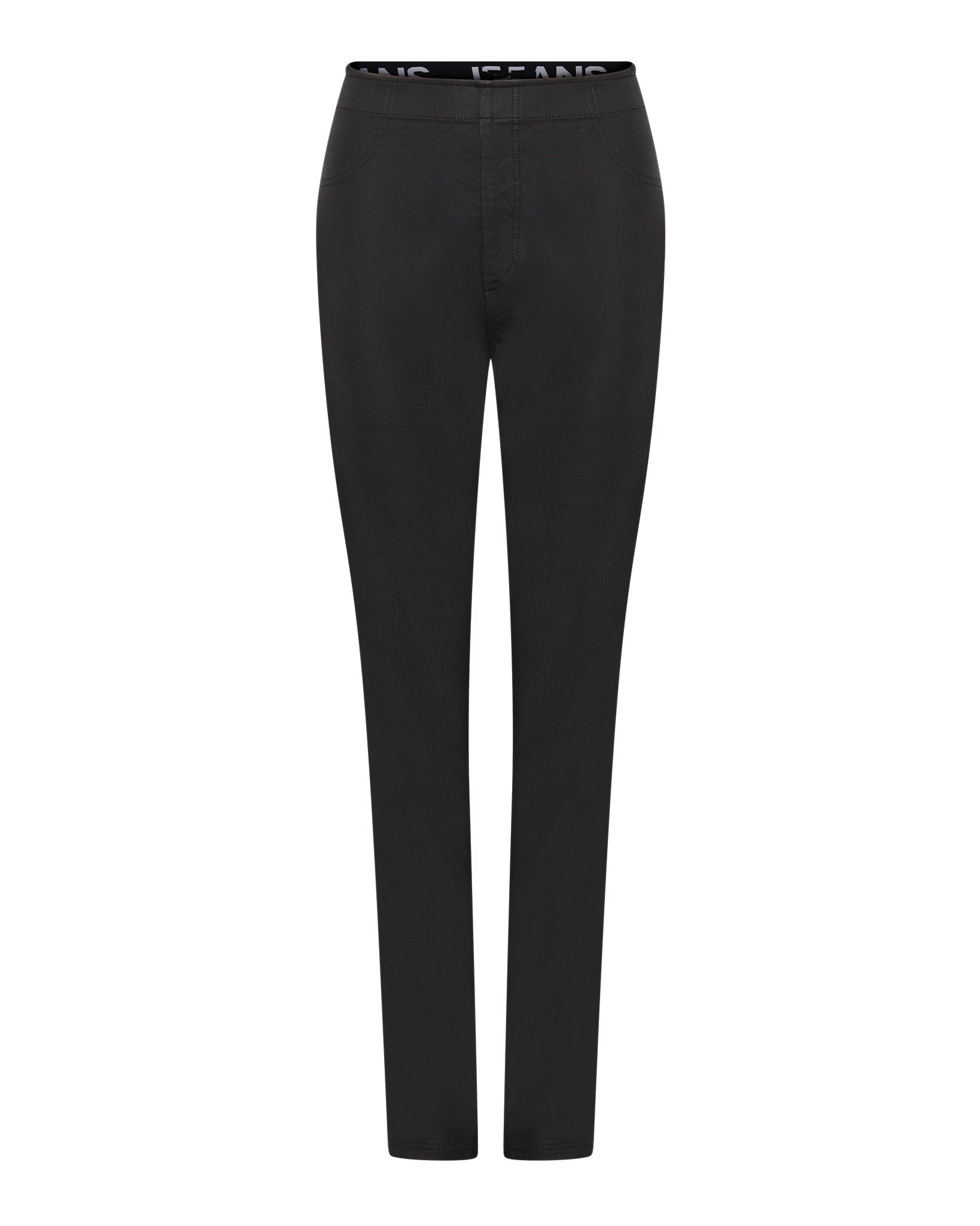 DNYcph Plus Size Aleia Coated Leggings LEGGINGS 8099 BLACK COATED