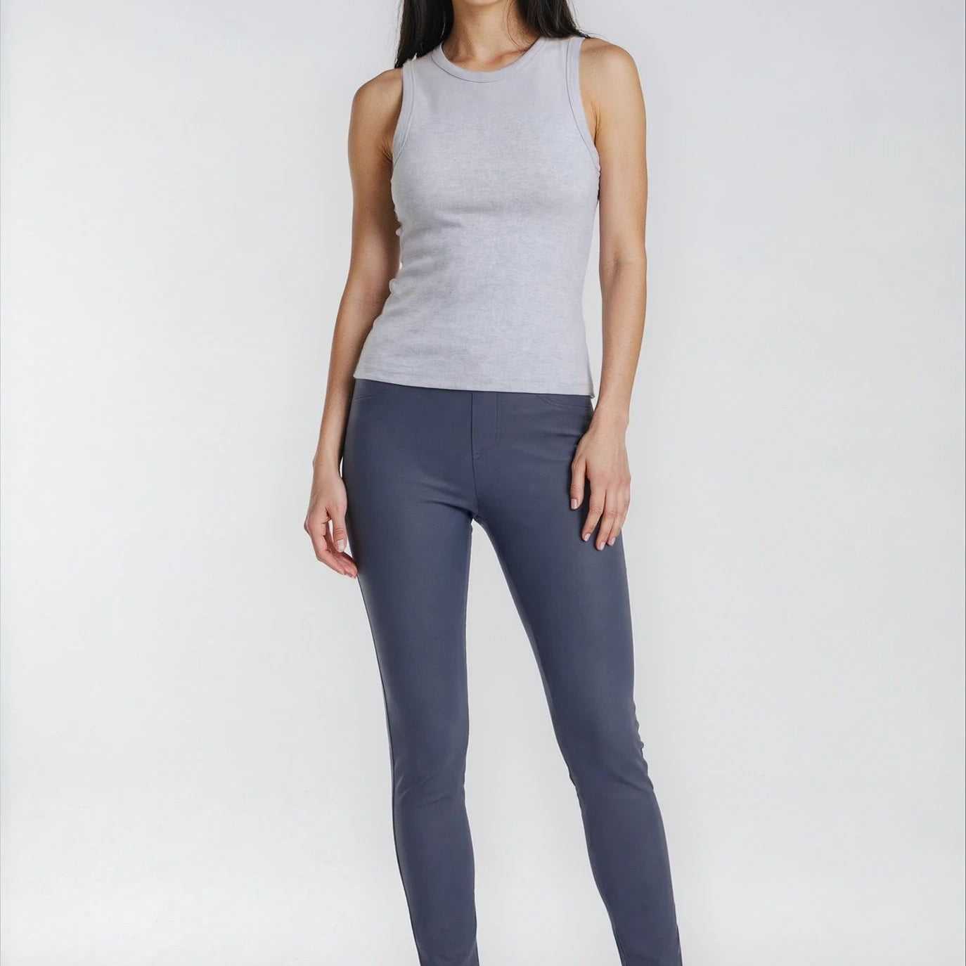 MARC LAUGE ALEIA COATED LEGGINGS LEGGINGS 108 JEANS BLUE