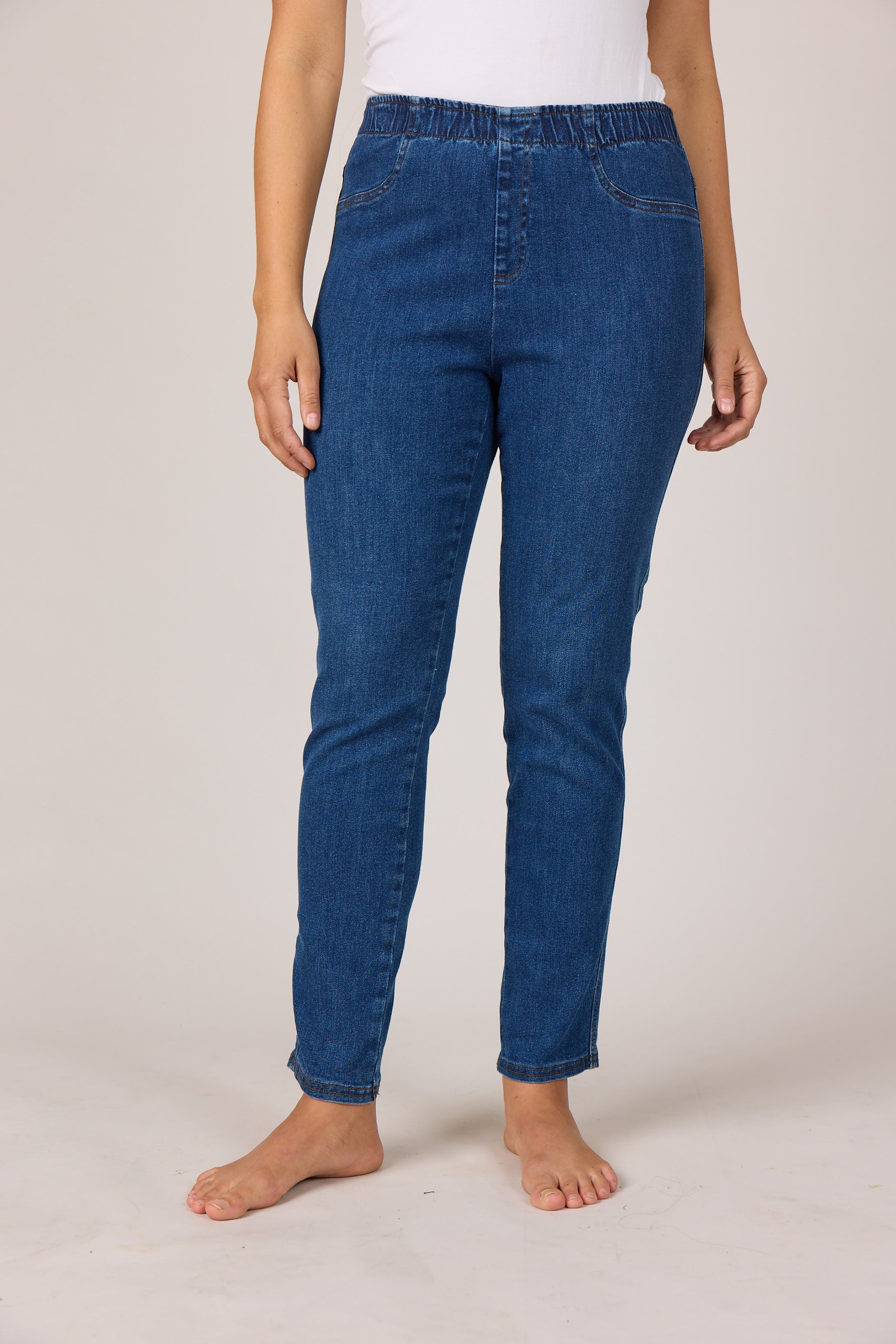 DNYcph PLUS SIZE ALEIA DENIM LEGGINGS LEGGINGS 9396 DENIM USED