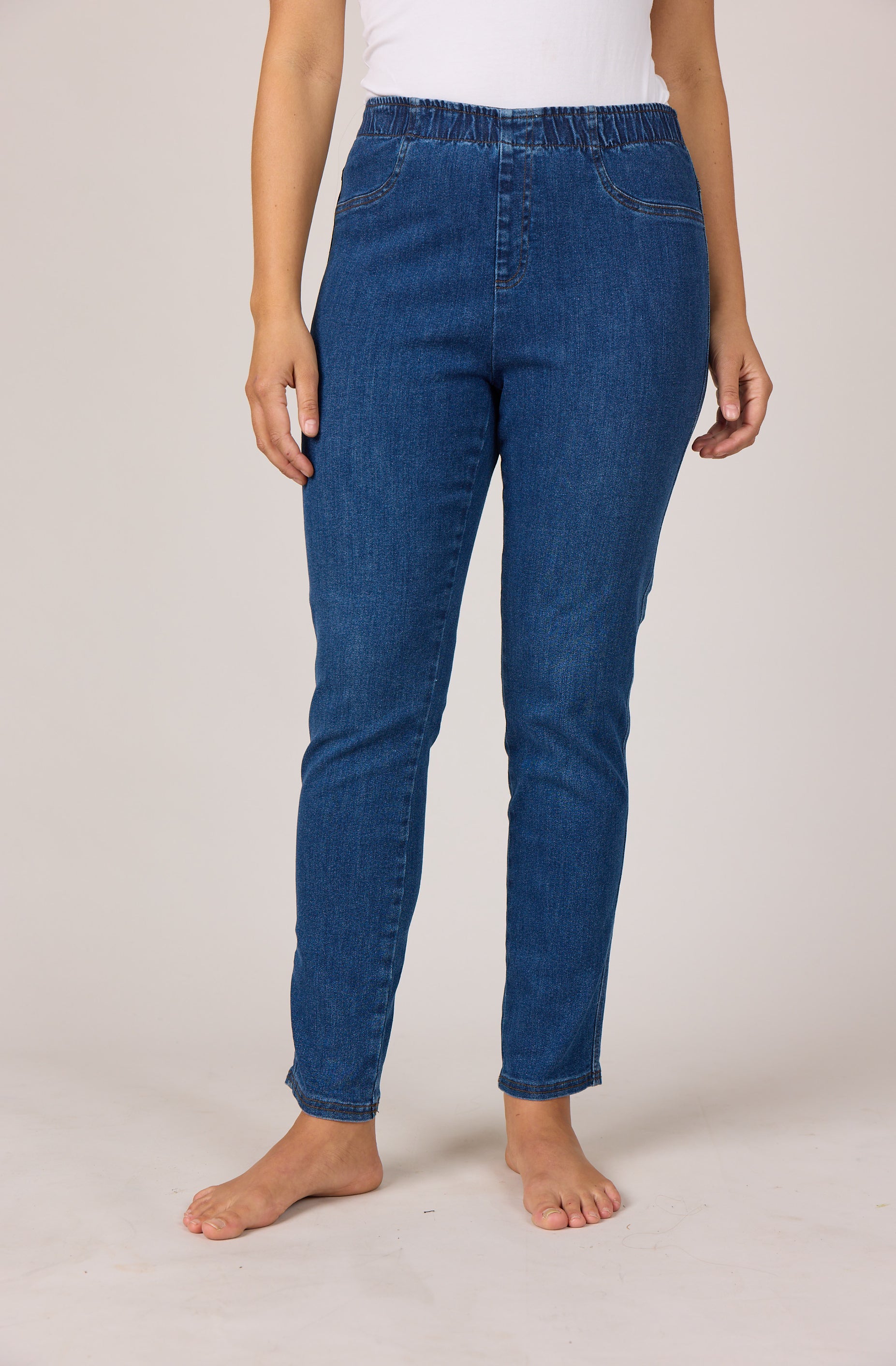 DNYcph PLUS SIZE ALEIA DENIM LEGGINGS LEGGINGS 9396 DENIM USED