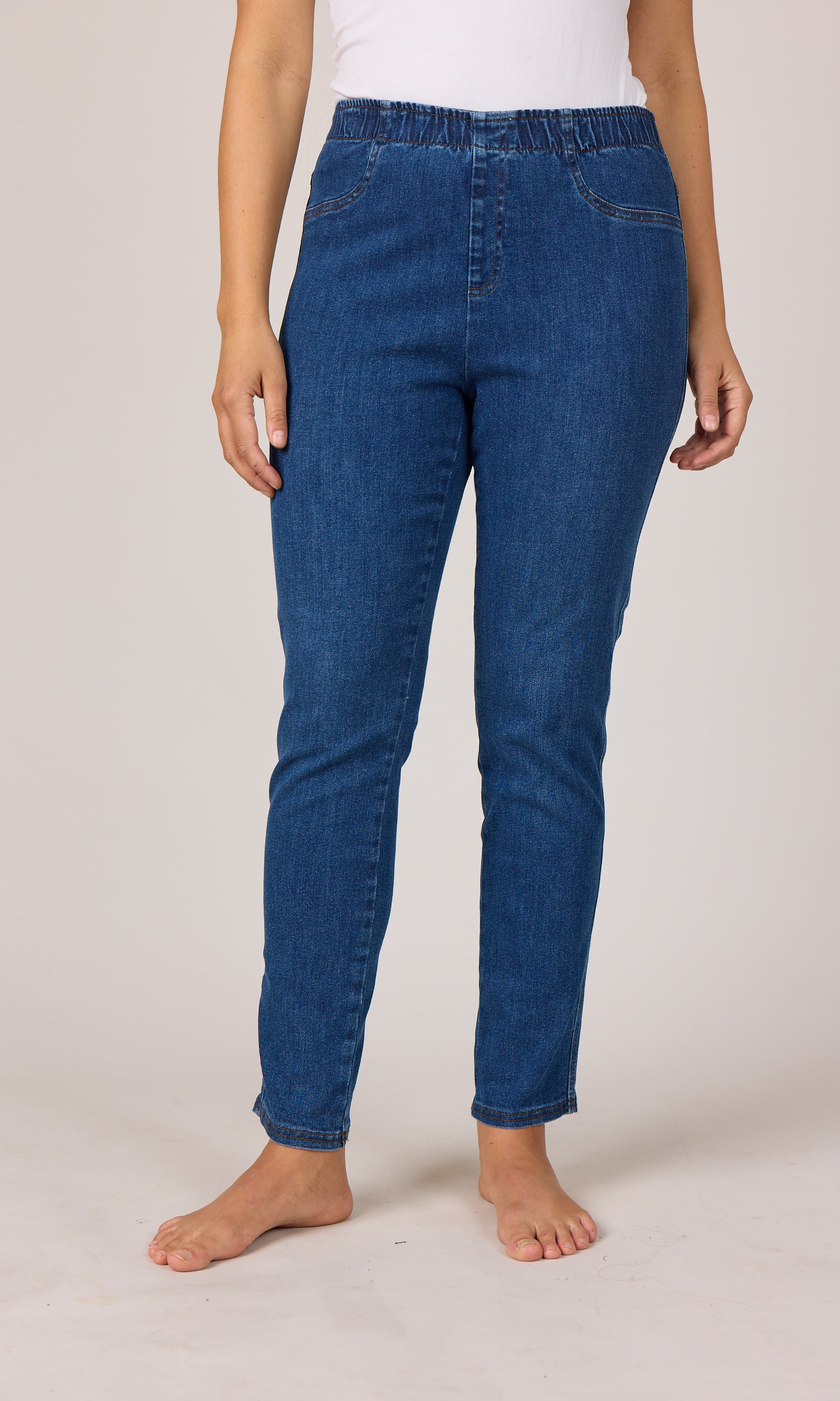 DNYcph PLUS SIZE ALEIA DENIM LEGGINGS LEGGINGS 9396 DENIM USED