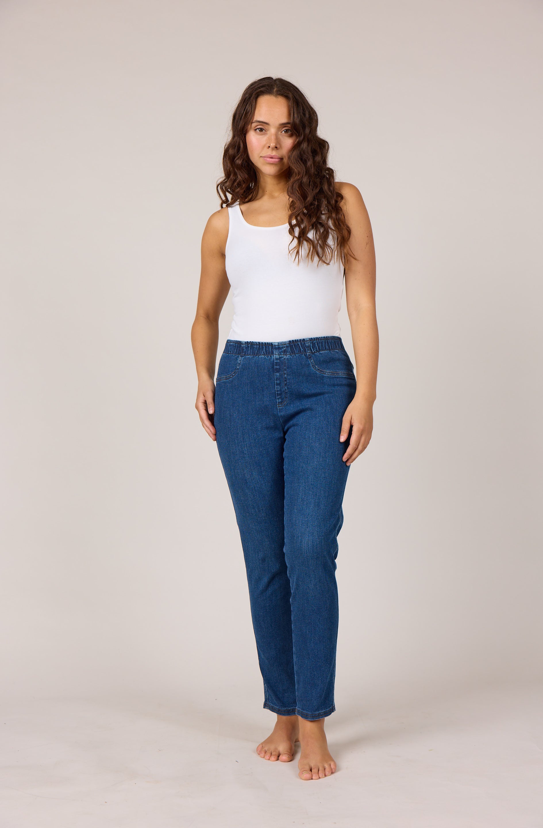 DNYcph PLUS SIZE ALEIA DENIM LEGGINGS LEGGINGS 9396 DENIM USED