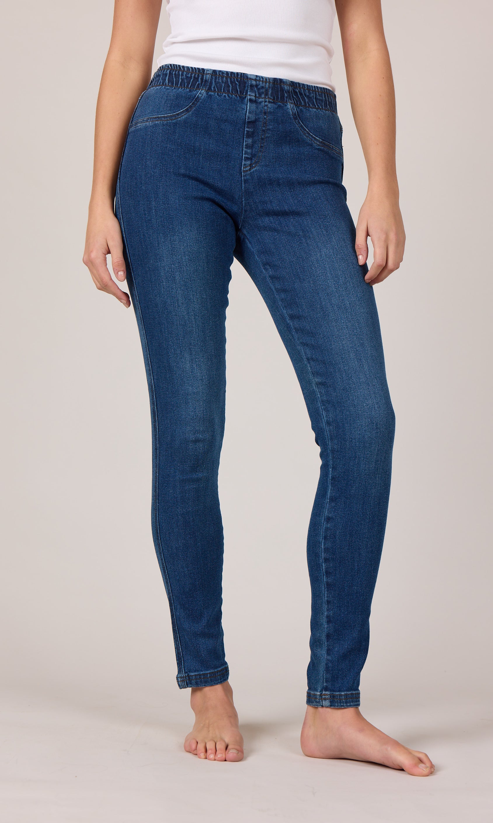 MARC LAUGE ALEIA DENIM LEGGINGS LEGGINGS 9396 DENIM USED