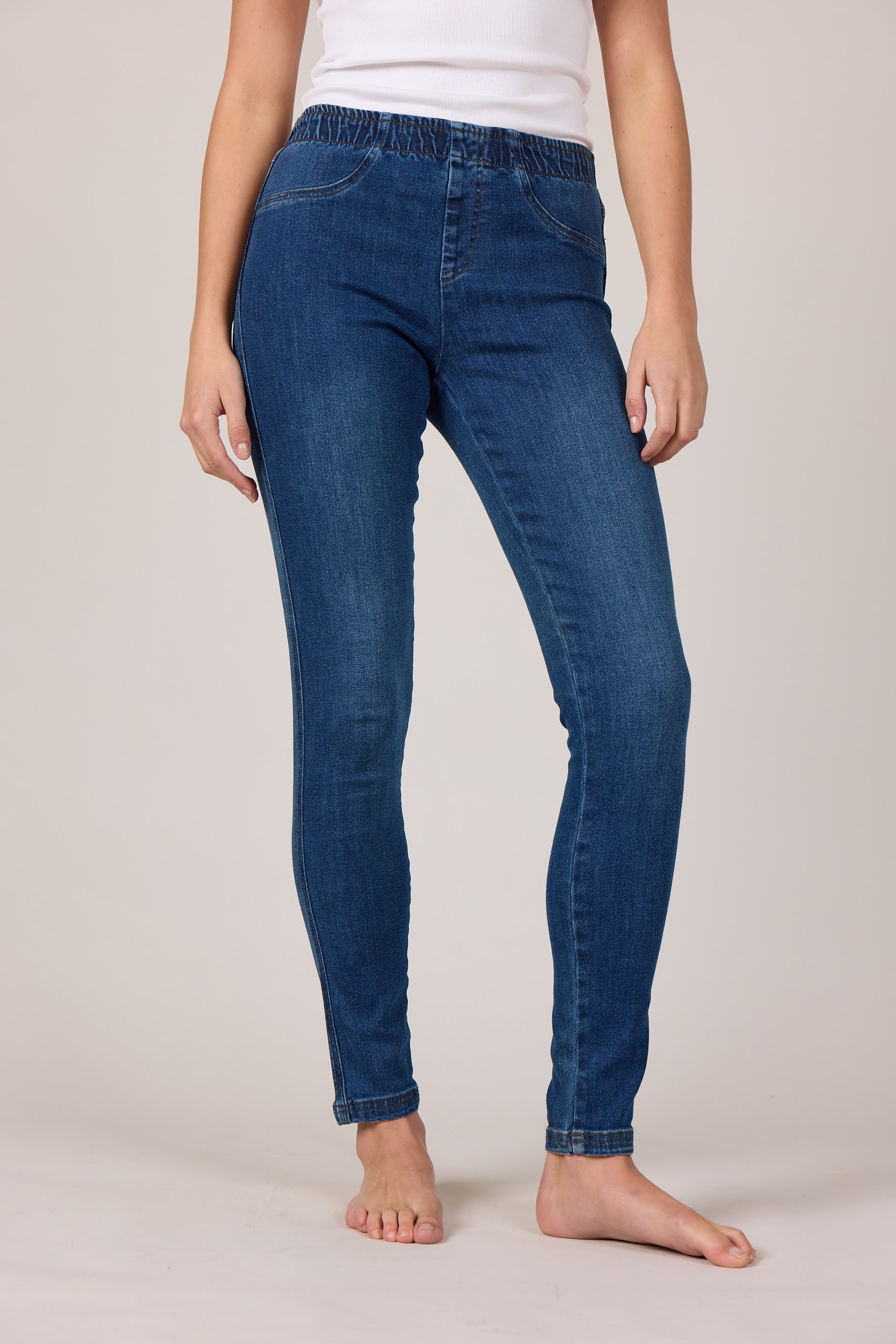 MARC LAUGE ALEIA DENIM LEGGINGS DENIM/TWILL 9396 DENIM USED
