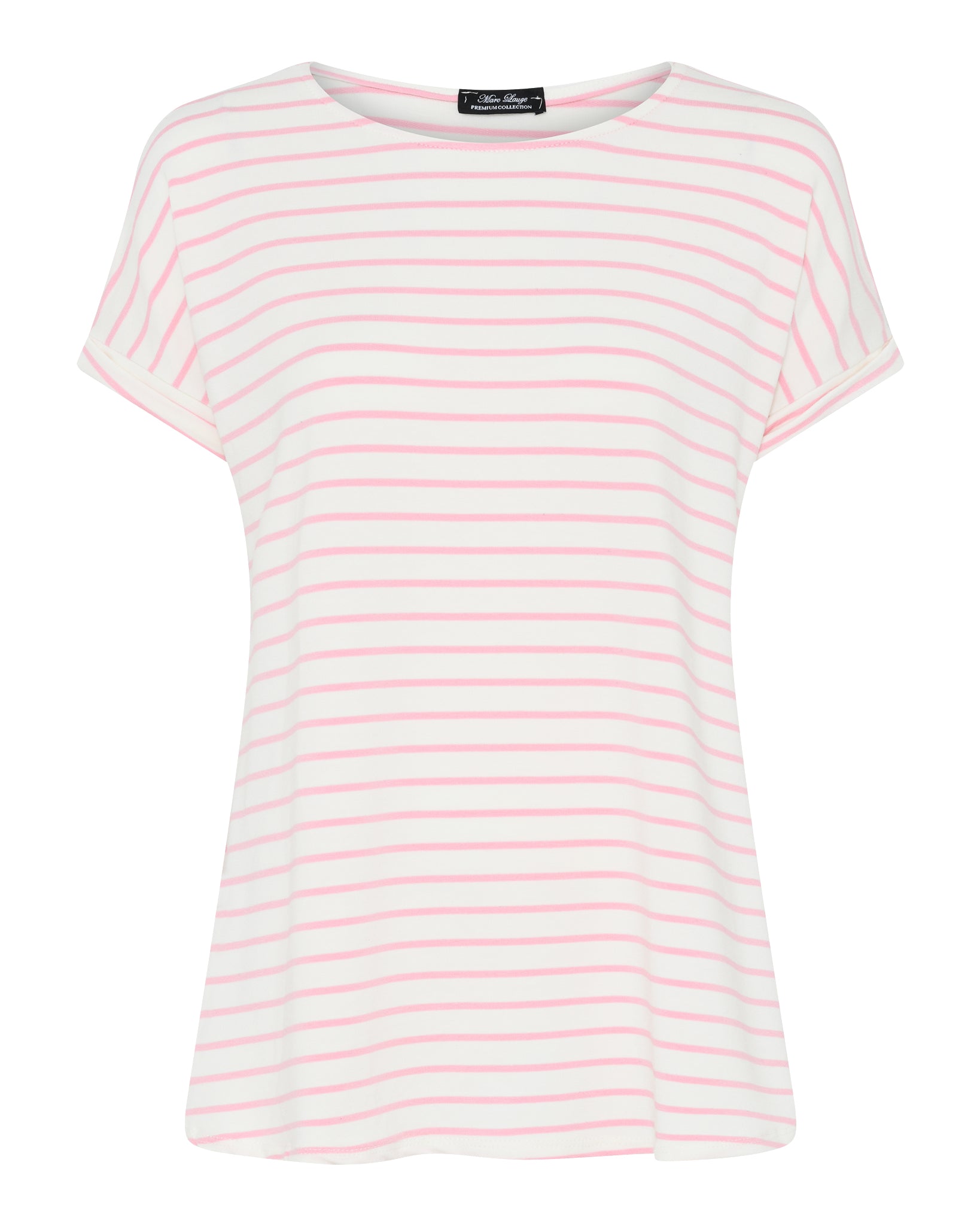 MARC LAUGE ALMA STRIPE BLOUSE BLOUSE/SHIRT 385 BRIGHT ROSE