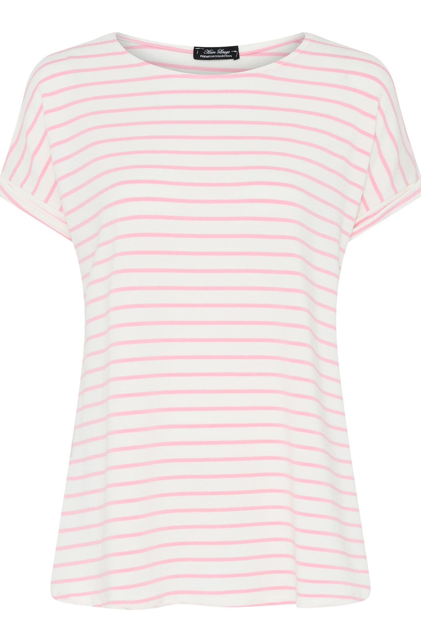 MARC LAUGE ALMA STRIPE BLOUSE BLOUSE/SHIRT 385 BRIGHT ROSE