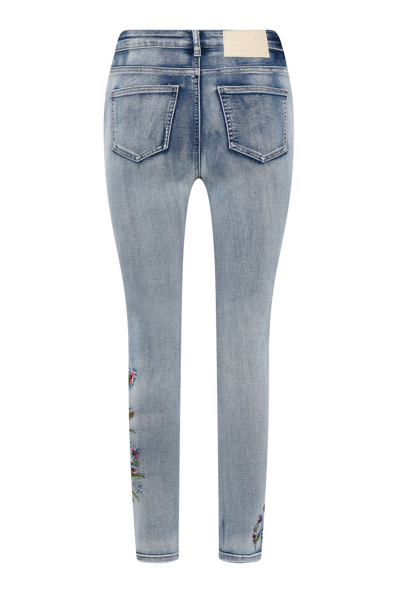 MAPP ANGEL EMB DENIM JEANS DENIM/TWILL 919699 BENNETON LIGHT BLUE