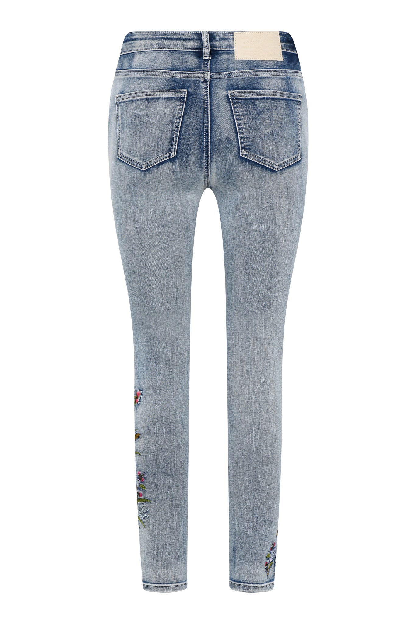 MAPP ANGEL EMB DENIM JEANS DENIM/TWILL 919699 BENNETON LIGHT BLUE