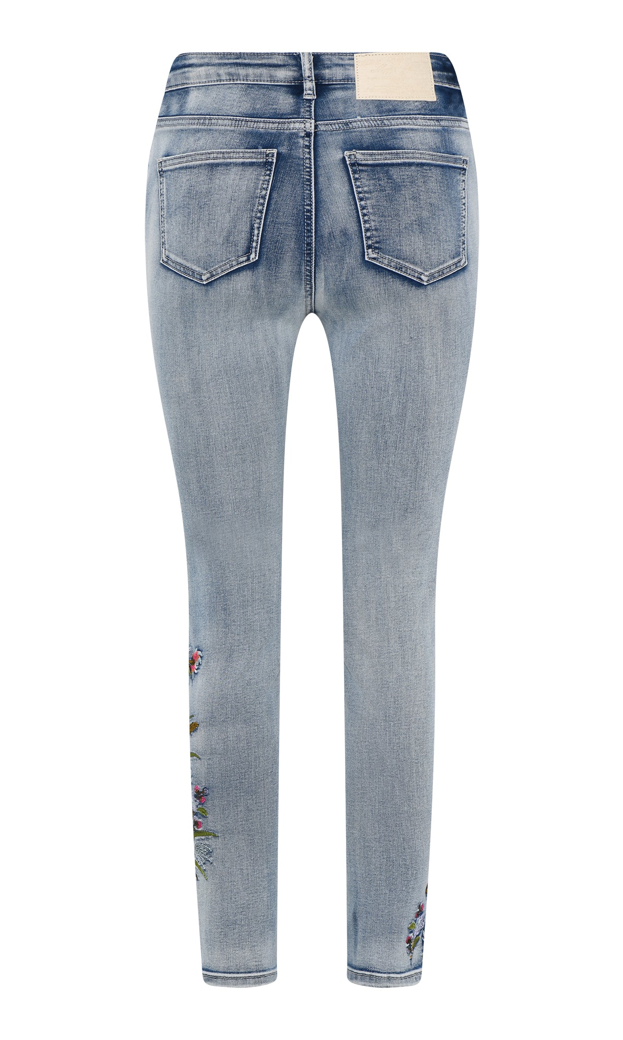 MAPP ANGEL EMB DENIM JEANS DENIM/TWILL 919699 BENNETON LIGHT BLUE