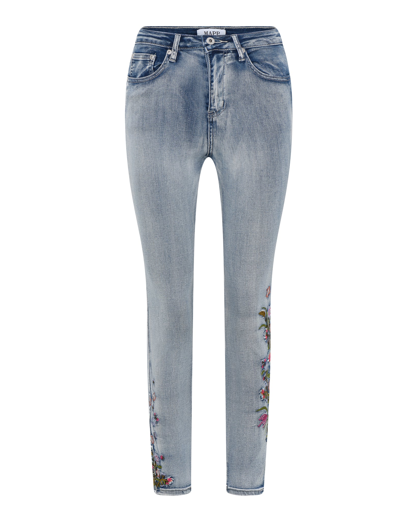 MAPP Angel Embroidered Jeans DENIM/TWILL 919699 BENNETON LIGHT BLUE