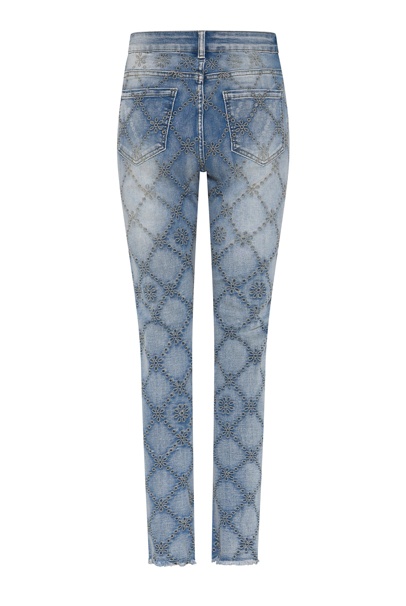 MAPP ANGEL EMB JEANS DENIM/TWILL 9396 DENIM USED