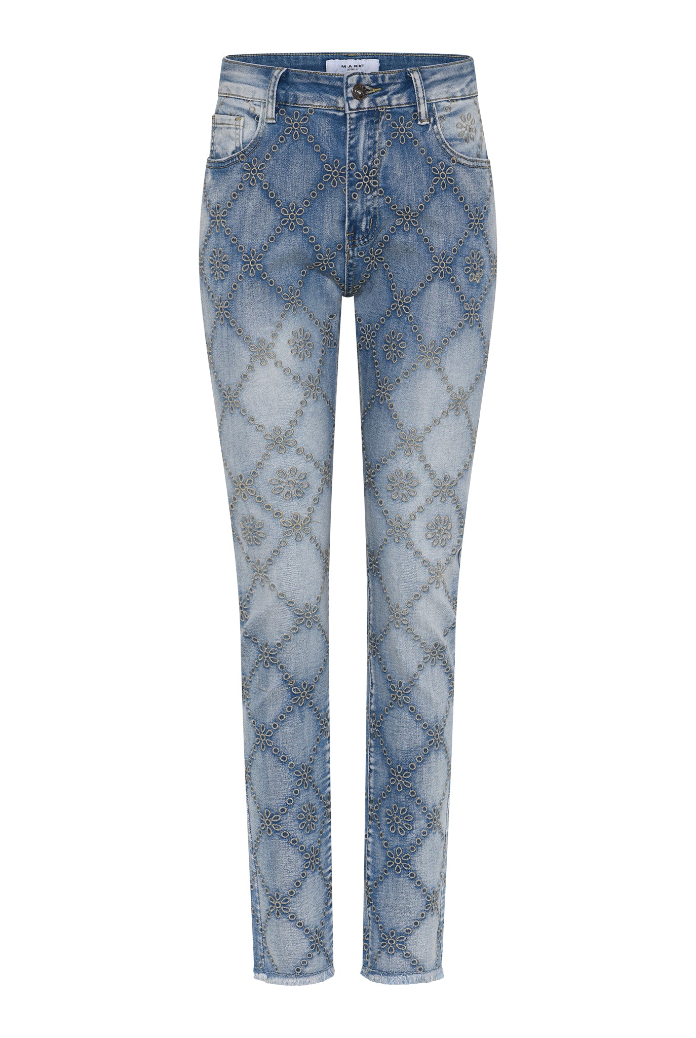MAPP Angel Emb Jeans DENIM/TWILL 9396 DENIM USED