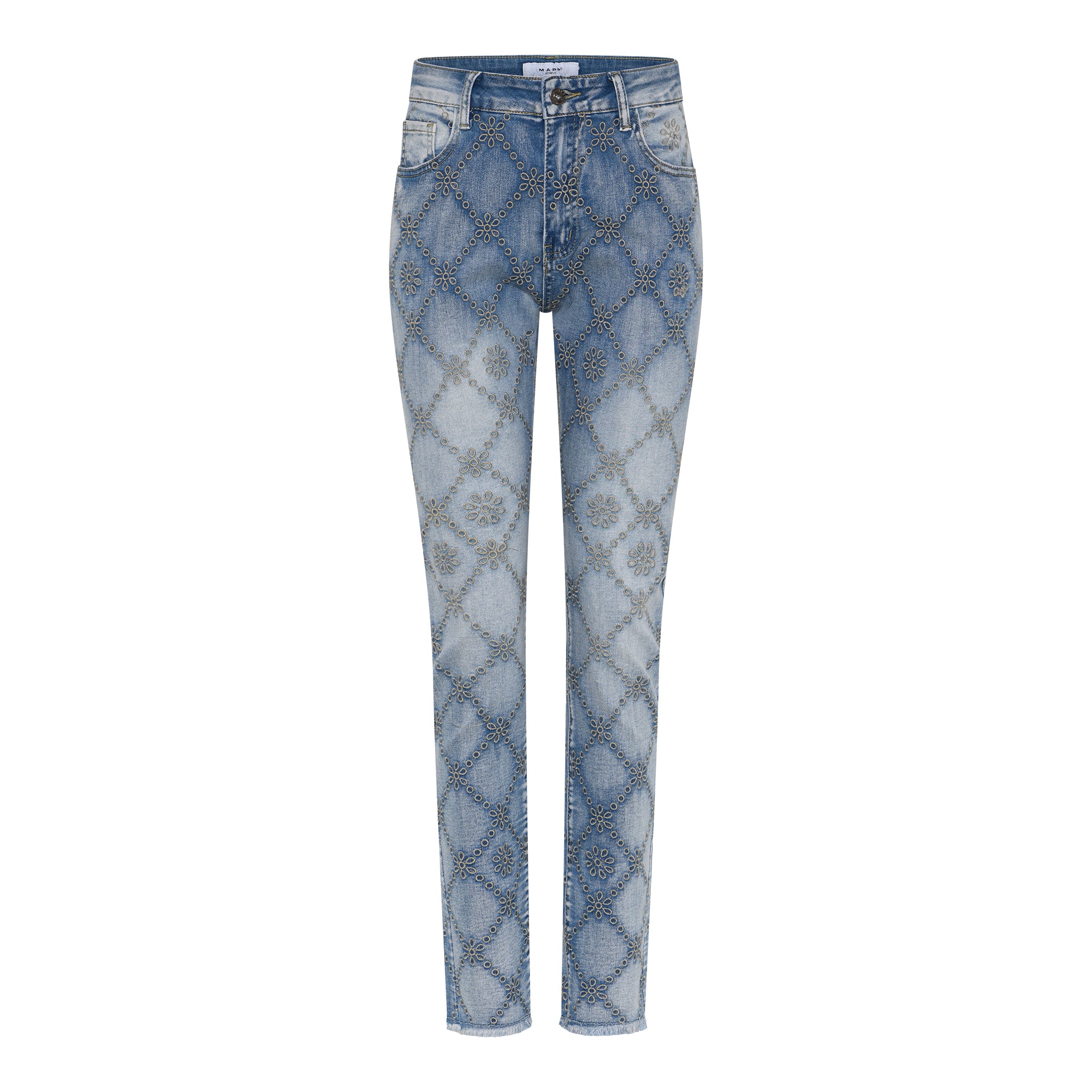 MAPP ANGEL EMB JEANS DENIM/TWILL 9396 DENIM USED