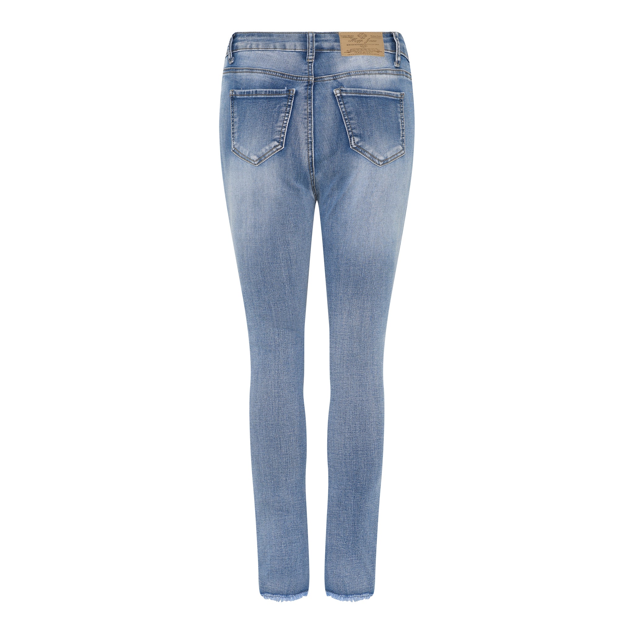 MAPP ANGEL JEANS BOW FIT DENIM RAW EDGE DENIM/TWILL 9196 LIGHT BLUE USED