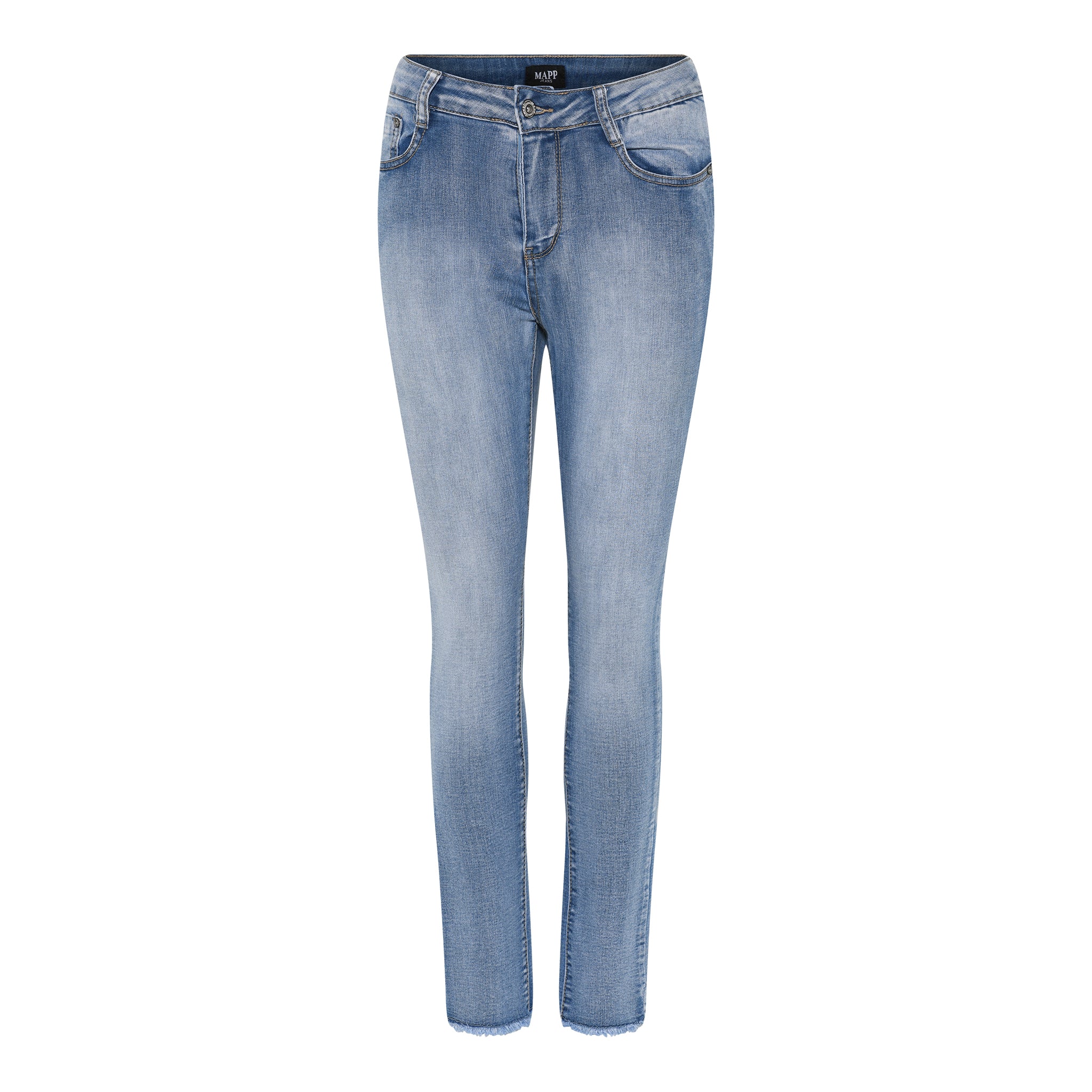 MAPP ANGEL JEANS BOW FIT DENIM RAW EDGE DENIM/TWILL 9196 LIGHT BLUE USED