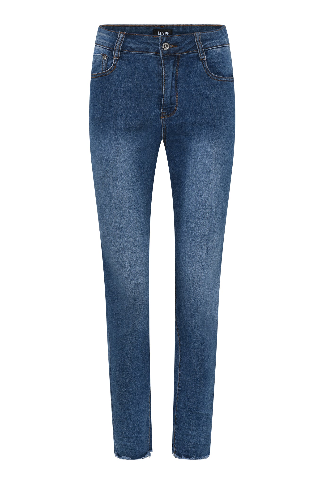 MAPP ANGEL RAW EDGE DENIM JEANS DENIM/TWILL 9696 BLUE DENIM USED