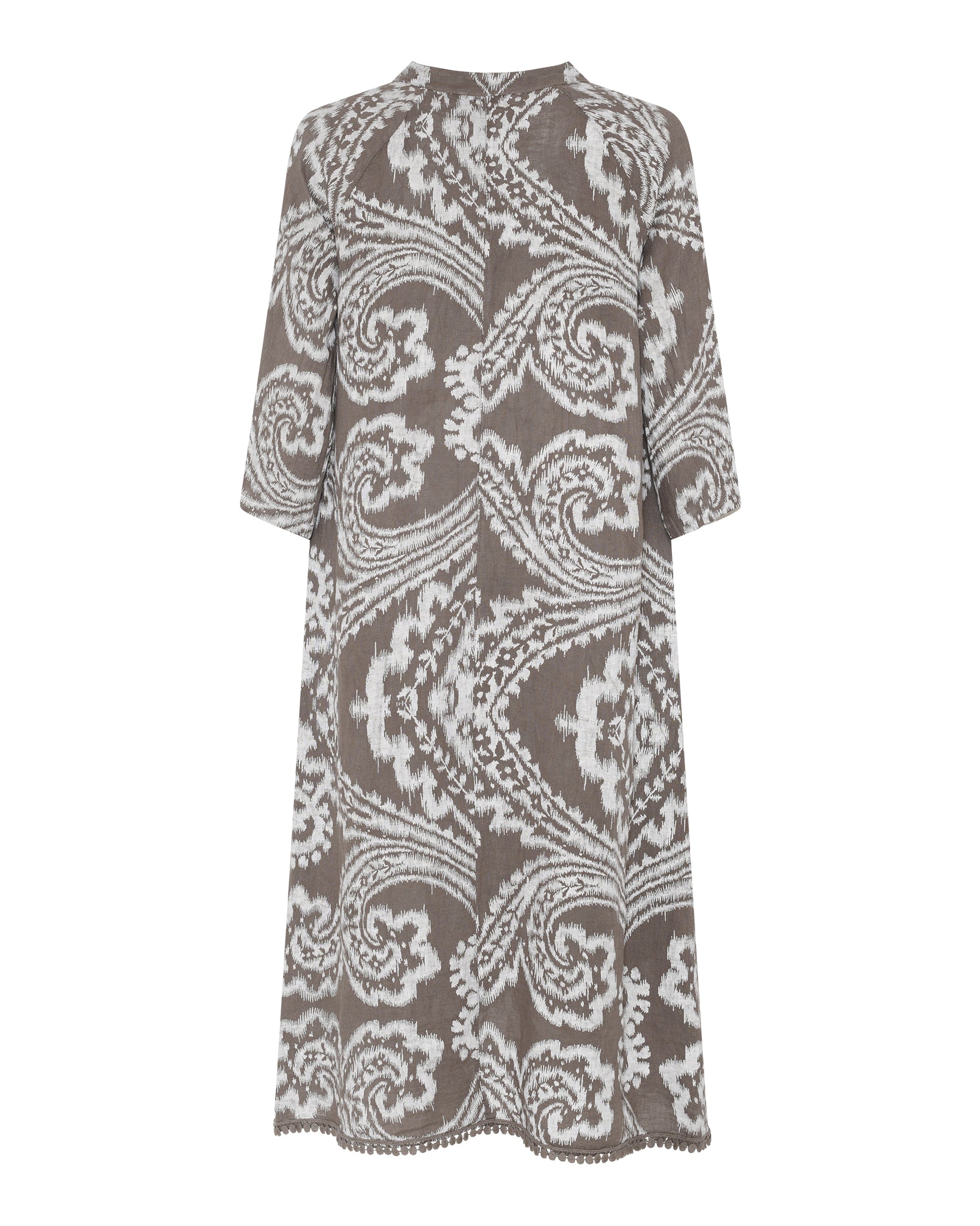 MAPP ANGIE LINEN DRESS LINEN 136 FANGO