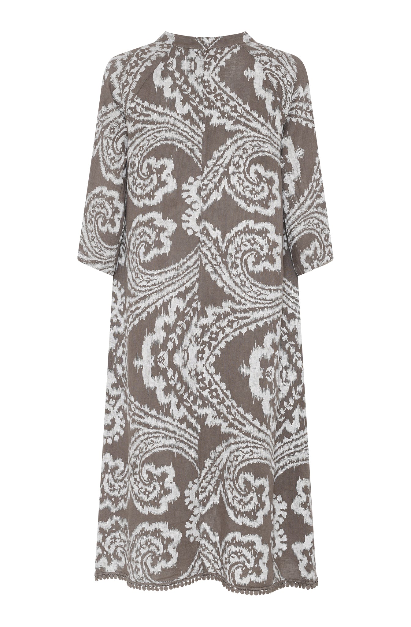 MAPP ANGIE LINEN DRESS LINEN 136 FANGO