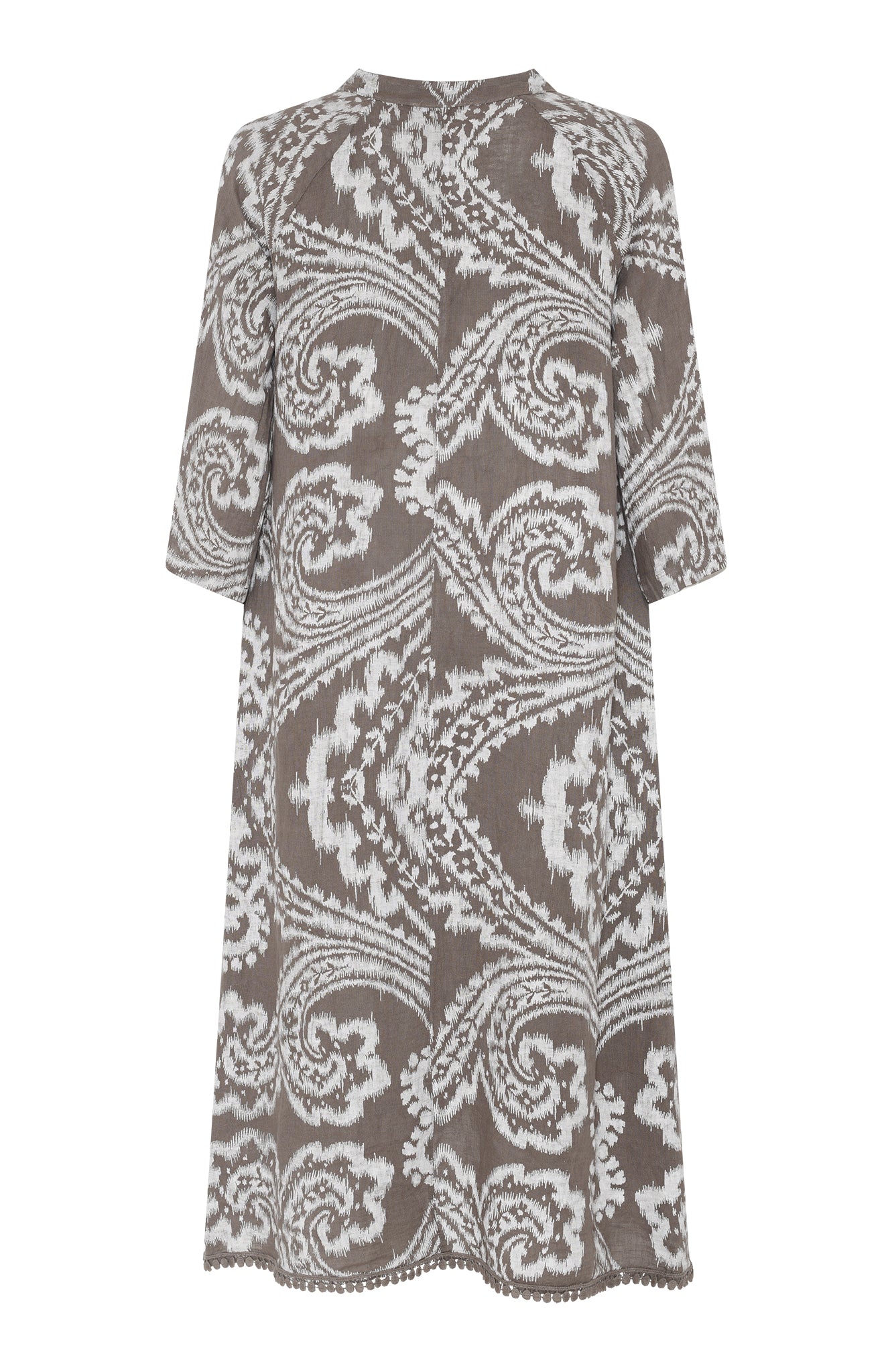 MAPP ANGIE LINEN DRESS LINEN 136 FANGO