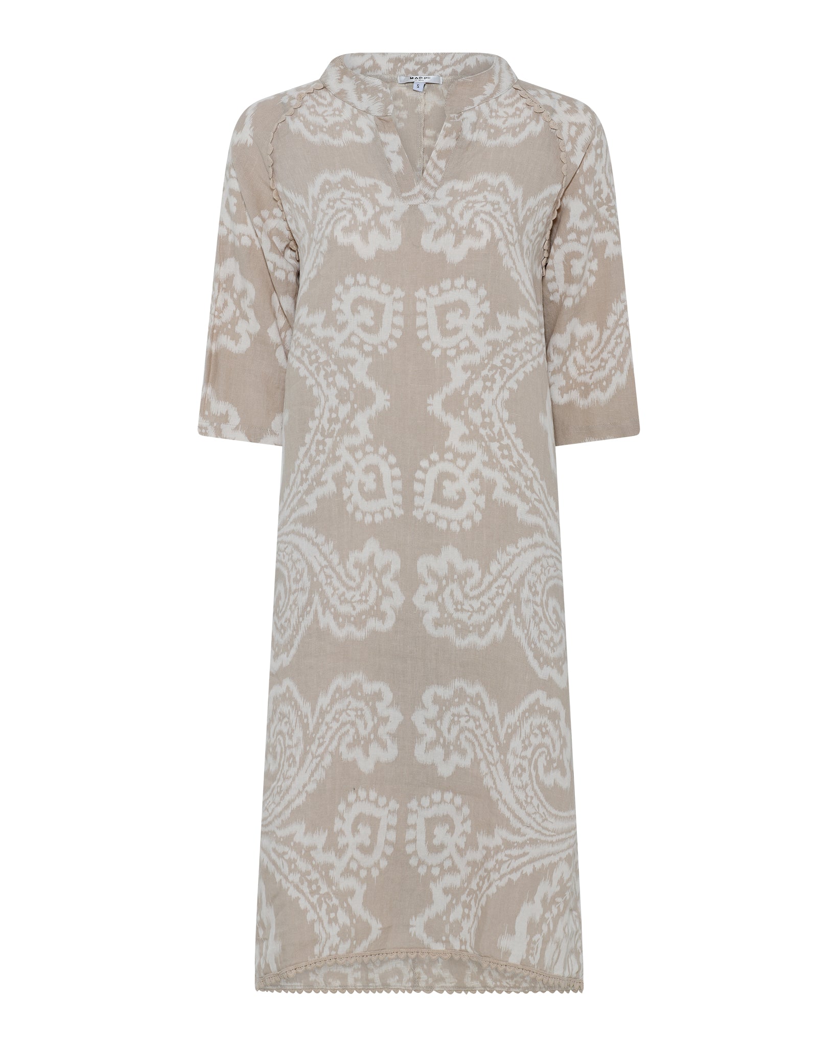 MAPP ANGIE LINEN DRESS LINEN 27 SAND