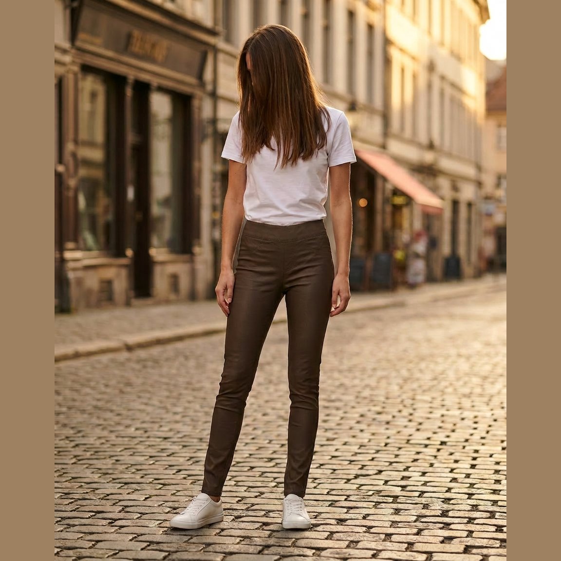 MAPP Aleia Coated Leggings LEGGINGS 140 NUGGI