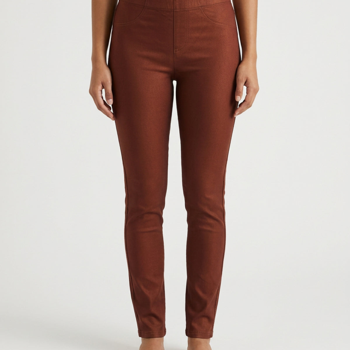 MAPP Aleia Coated Leggings LEGGINGS 505 TERRACOTTA
