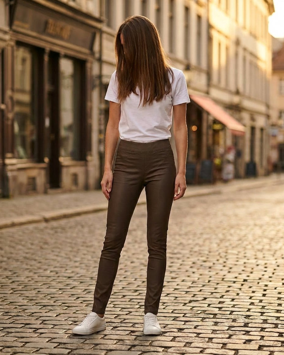 MAPP Aleia Coated Leggings LEGGINGS 140 NUGGI