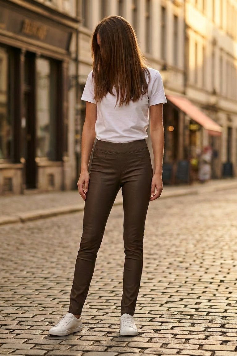 MAPP Aleia Coated Leggings LEGGINGS 140 NUGGI
