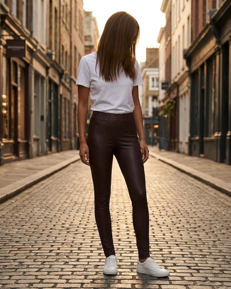 MAPP Aleia Coated Leggings LEGGINGS 400 BORDEAUX