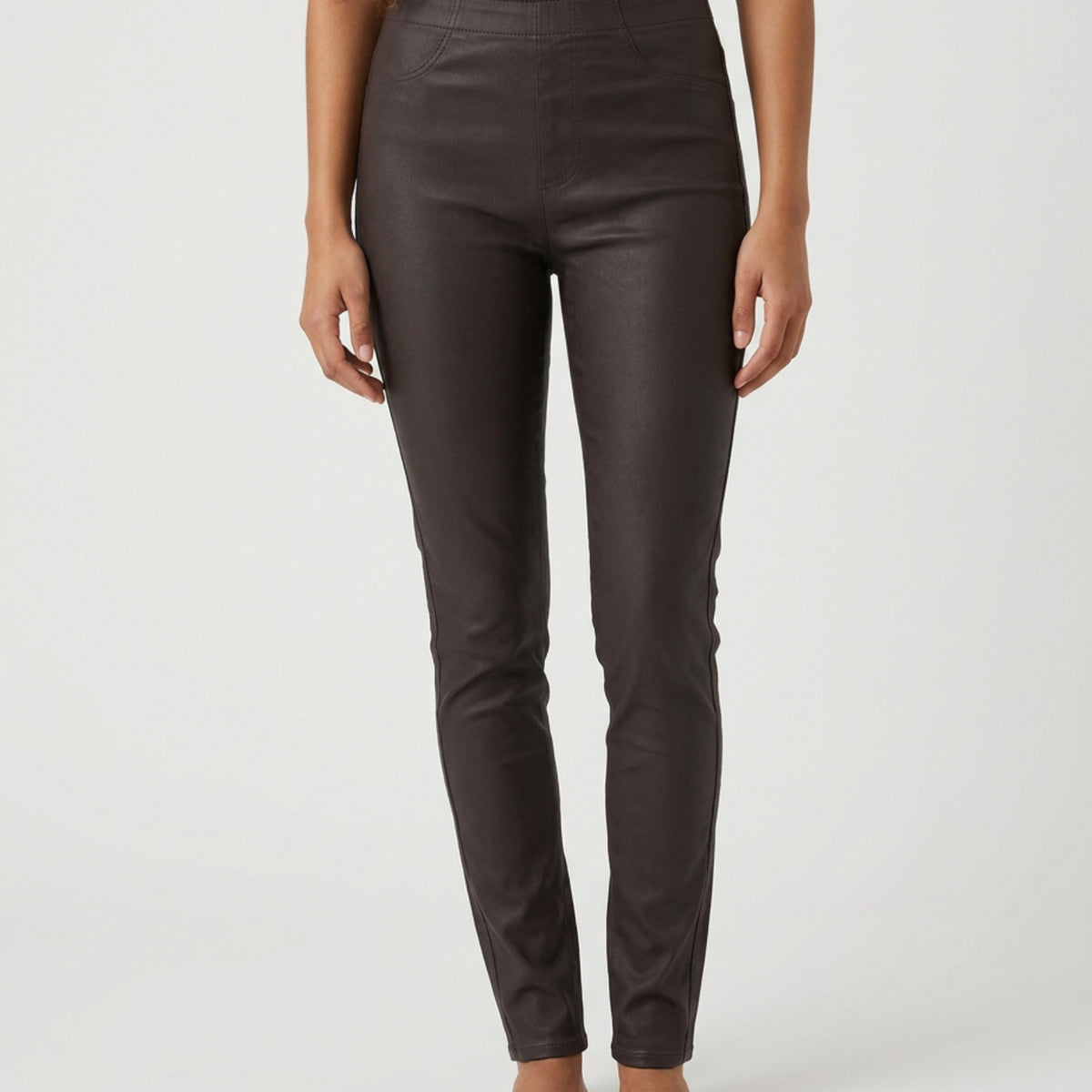 MAPP Aleia Coated Leggings LEGGINGS 12999 CHOKOLADE COATED
