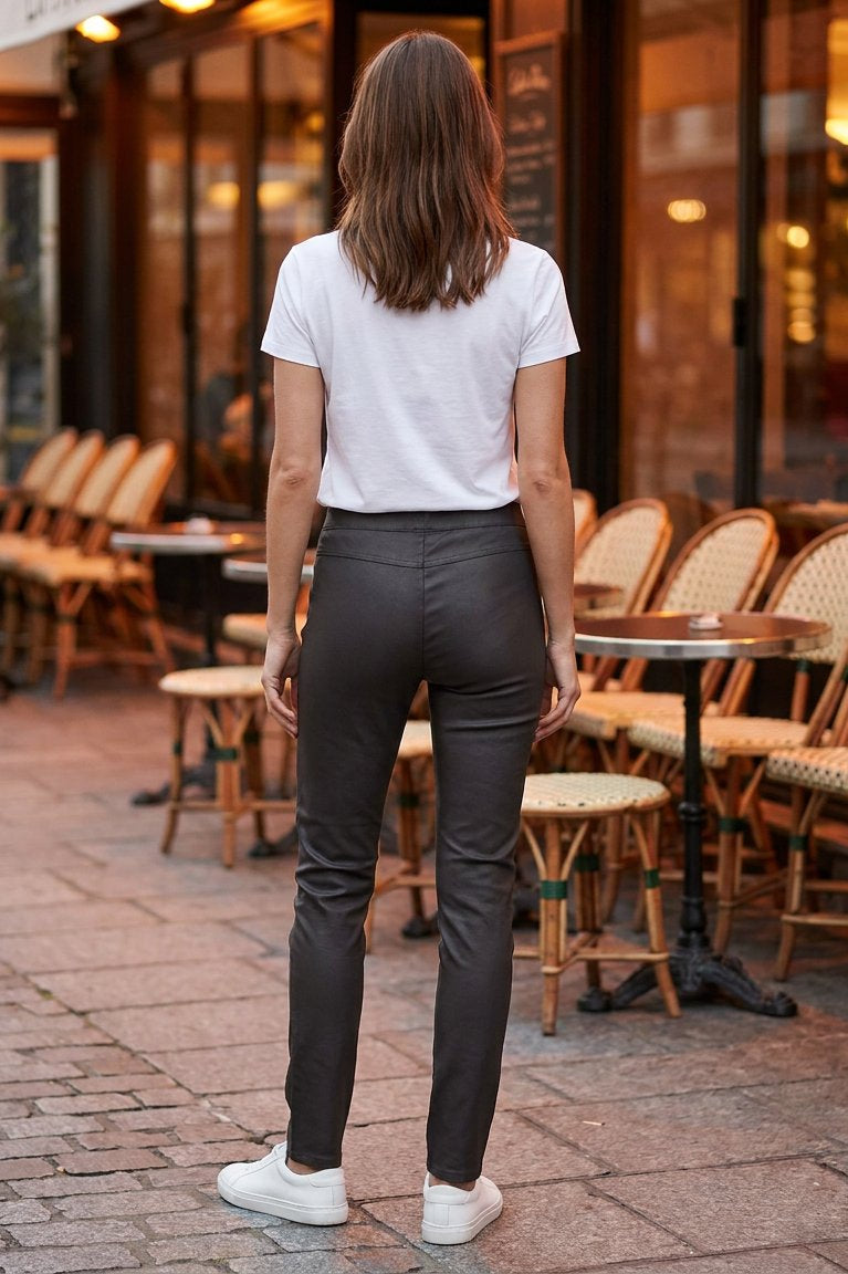 MAPP Aleia Coated Leggings LEGGINGS 12999 CHOKOLADE COATED