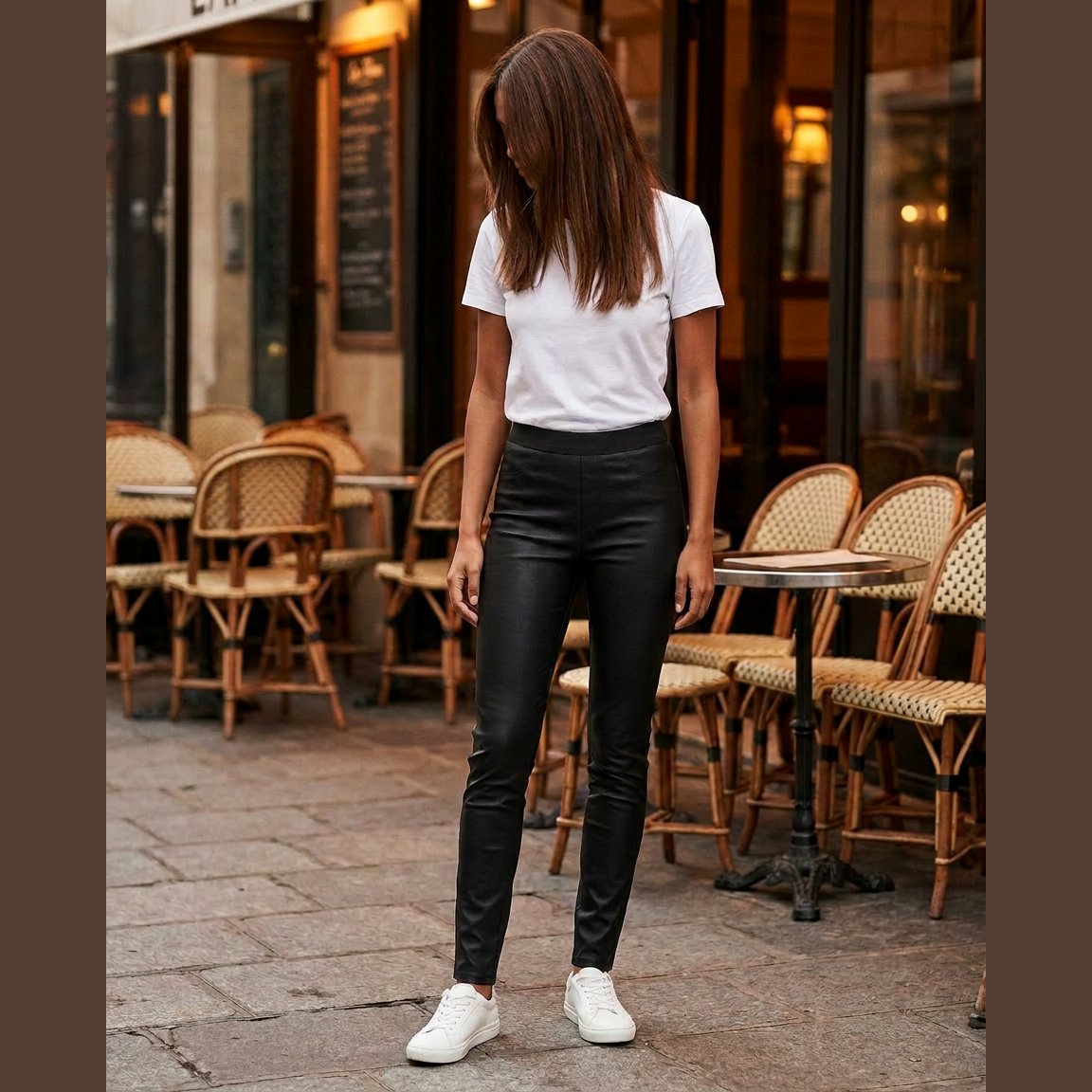 MAPP Aleia Coated Leggings LEGGINGS 8099 BLACK COATED