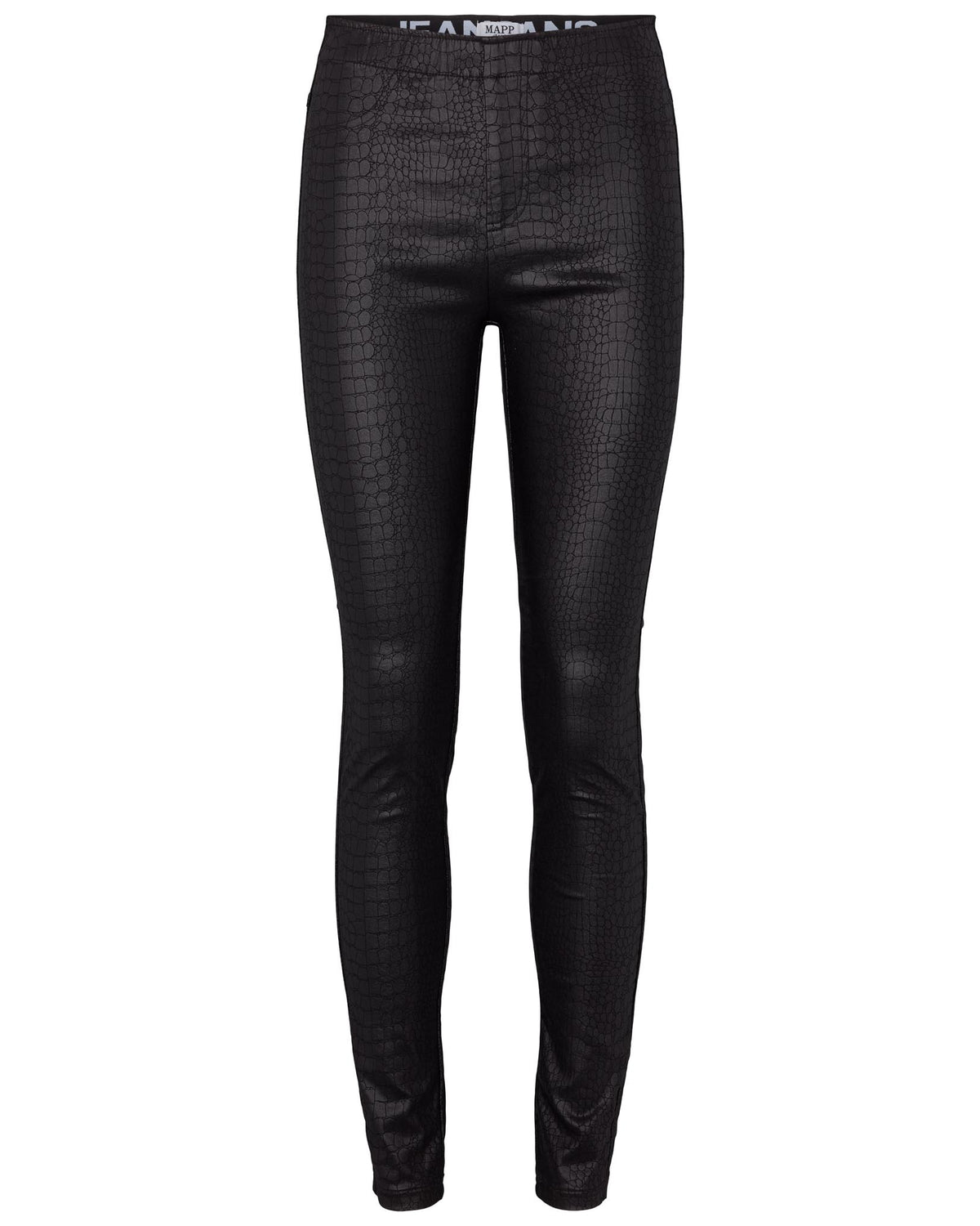 MAPP Aleia Croco Coated Leggings LEGGINGS 8099 BLACK COATED