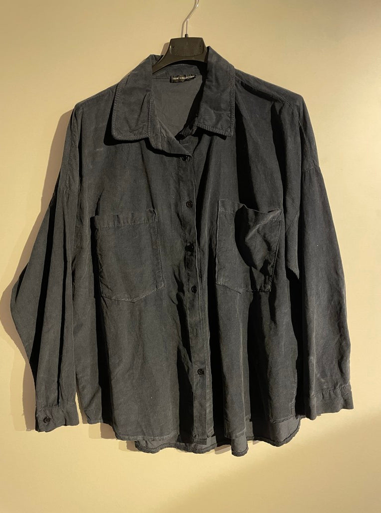 M JEANS BABY CORD BASIC SHIRT BLOUSE/SHIRT 104 NAVY