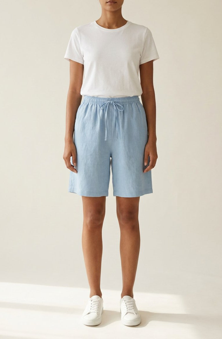 M JEANS BELLA COTTON SHORTS SHORTS/SKIRT 107 SOFT BLUE