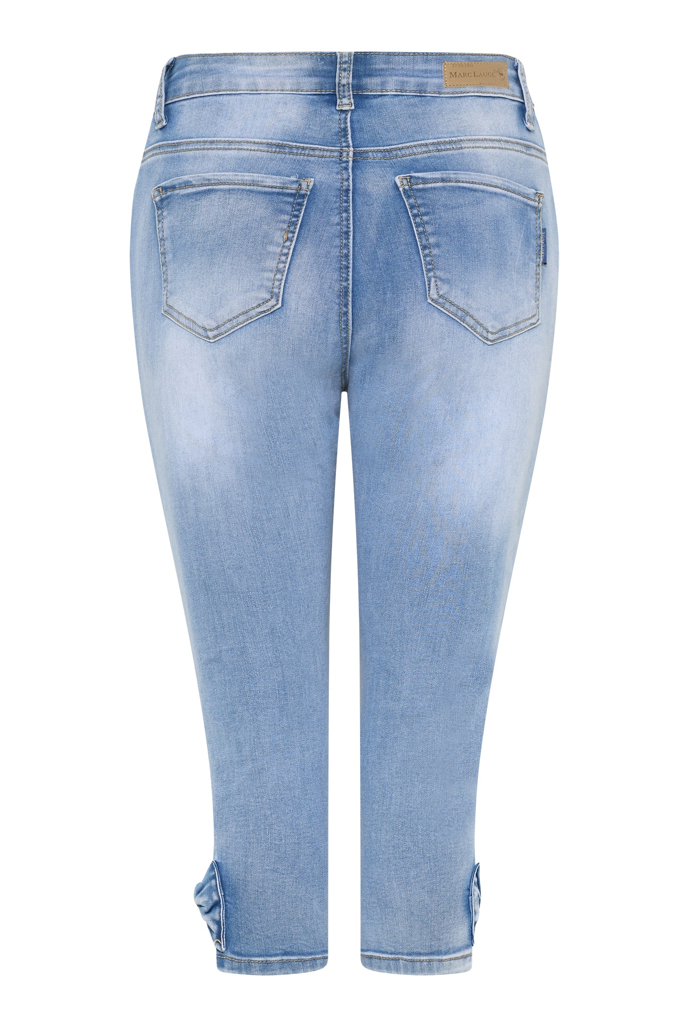 MARC LAUGE BELL PIRAT DENIM JEANS PANTS 3/4 9196 LIGHT BLUE USED