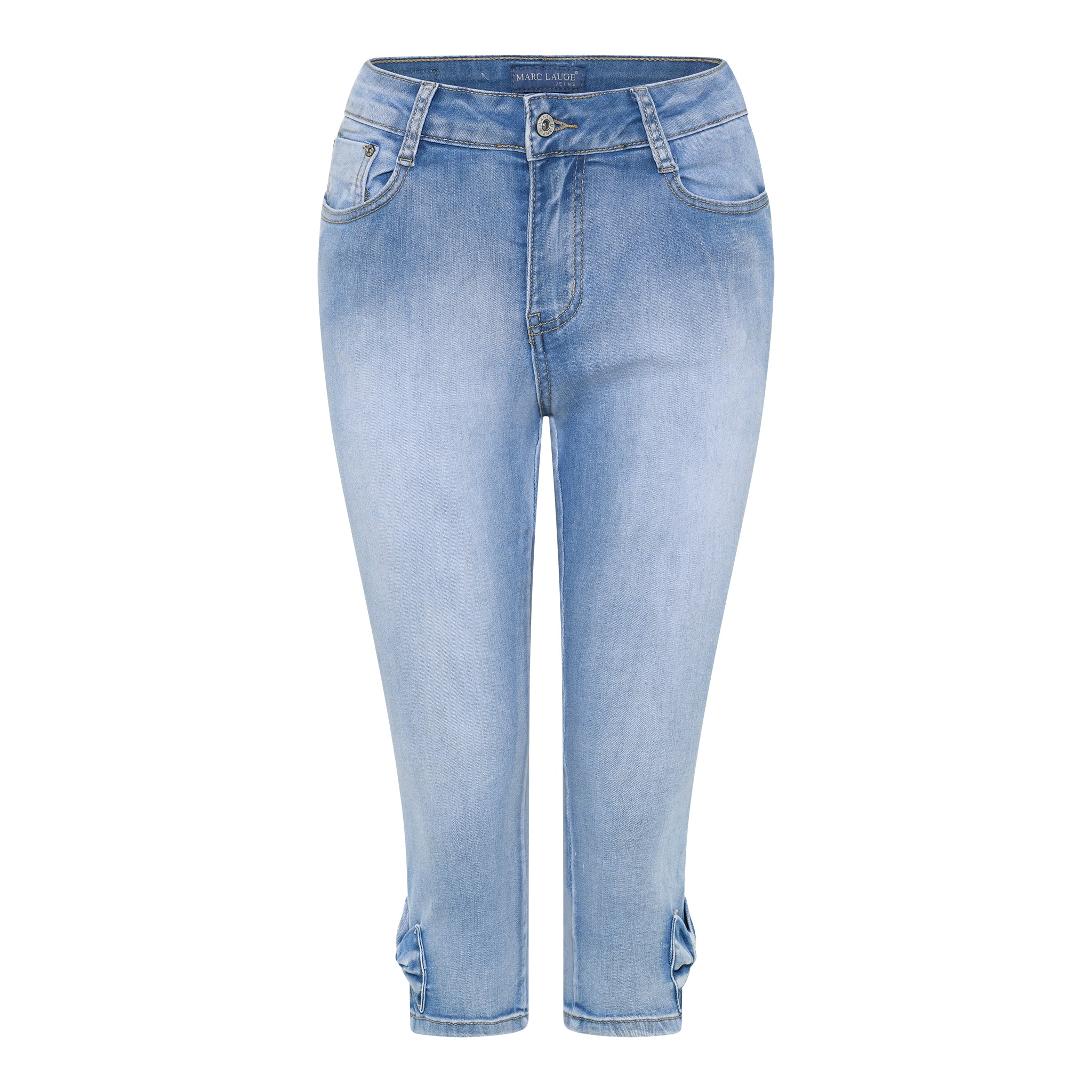 MARC LAUGE BELL PIRAT DENIM JEANS PANTS 3/4 9196 LIGHT BLUE USED