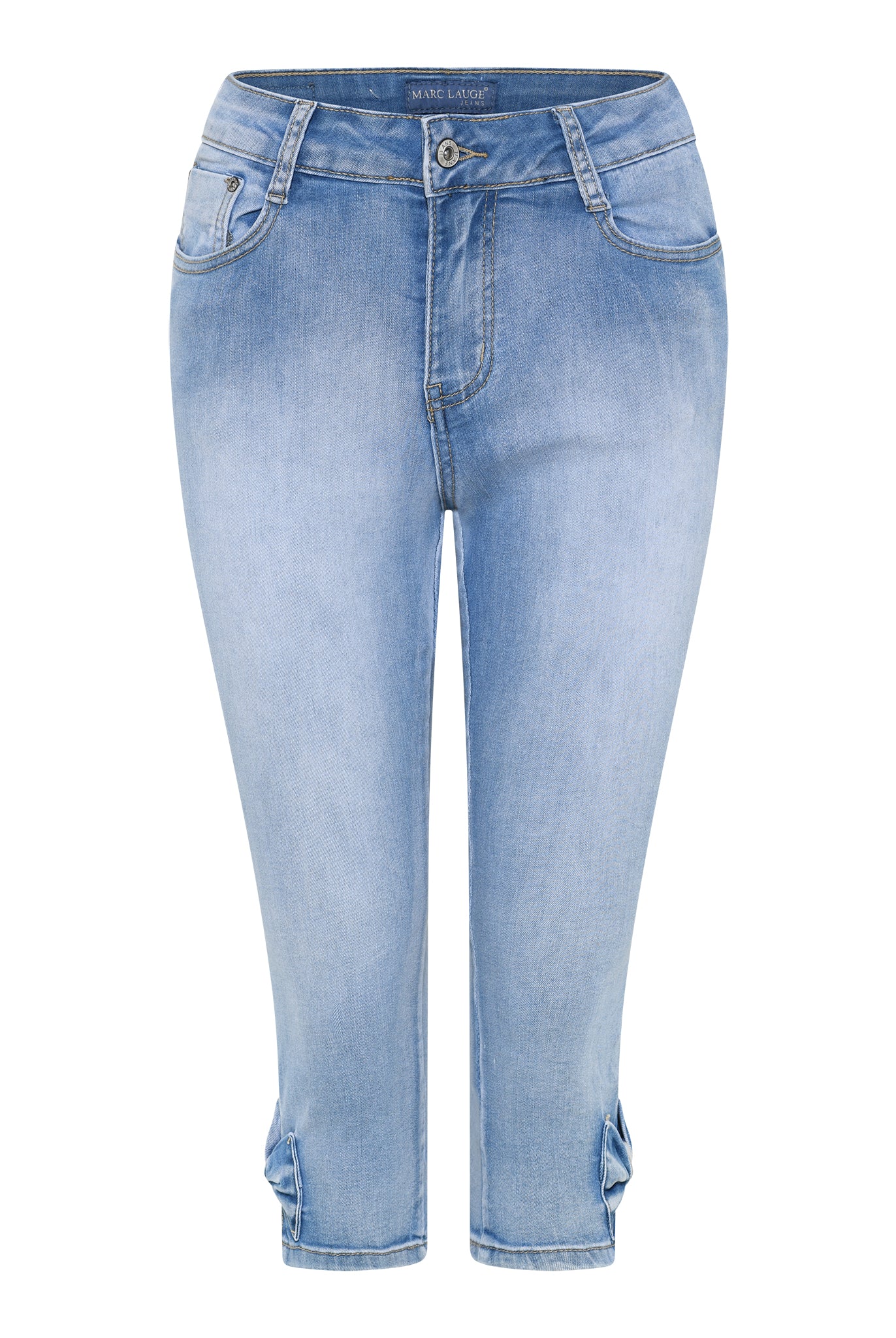 MARC LAUGE BELL PIRAT DENIM JEANS PANTS 3/4 9196 LIGHT BLUE USED
