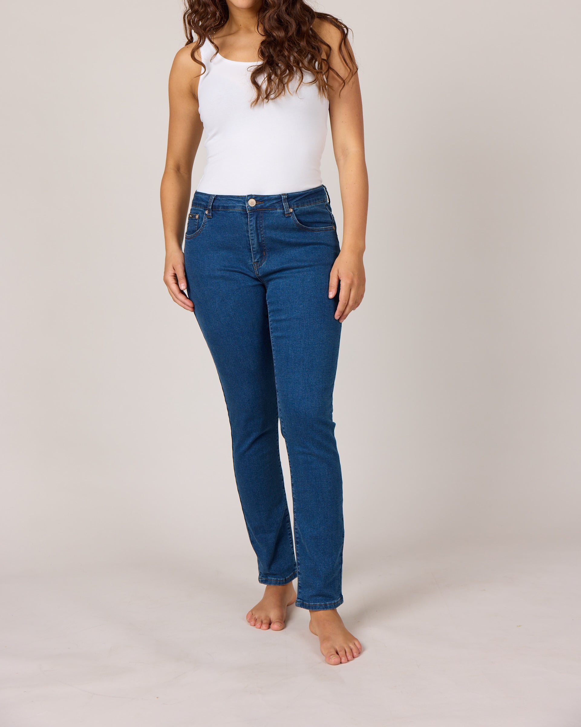 DNYcph Plus Size Billie Denim Jeans DENIM/TWILL 93 CLASSIC BLUE DENIM