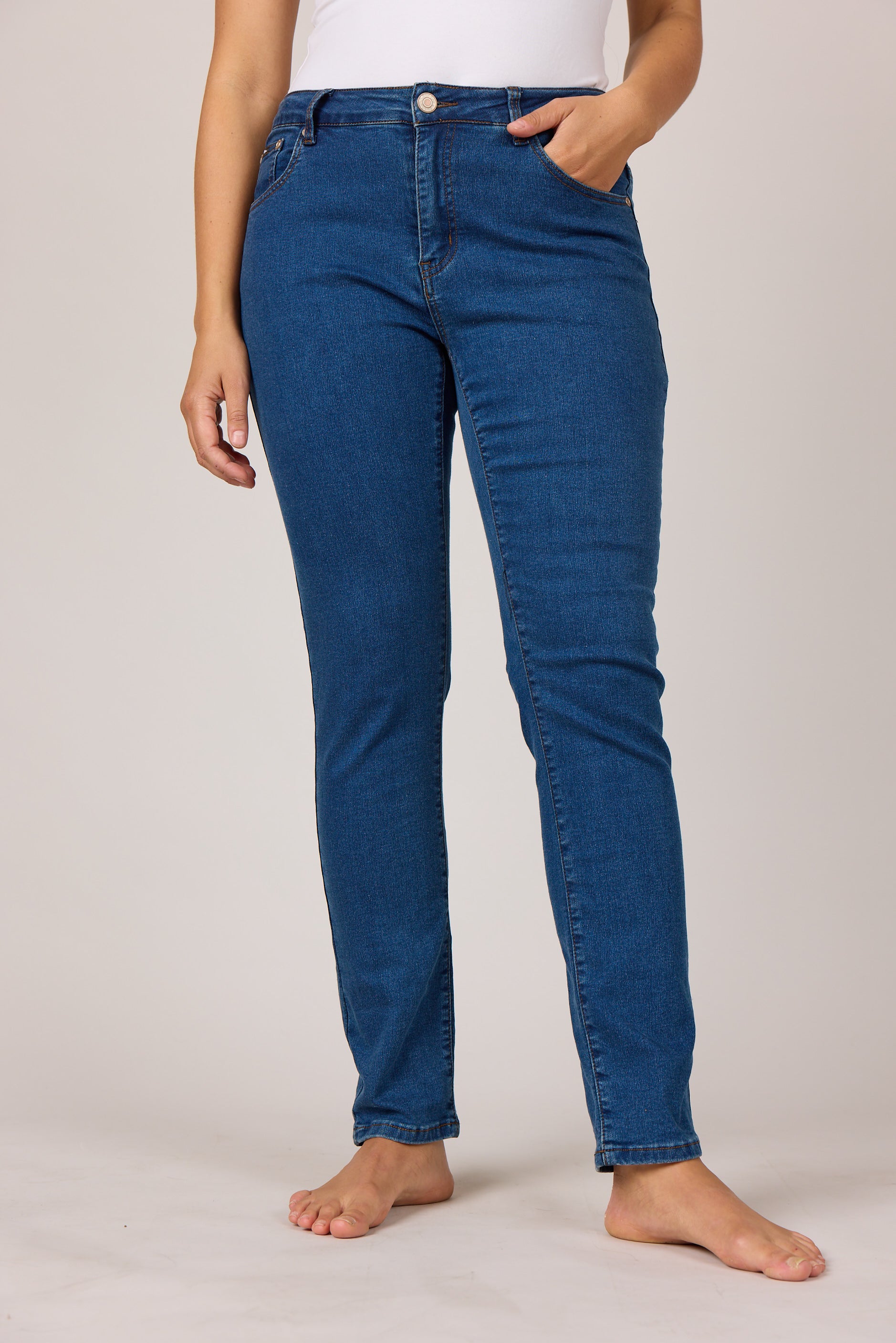 DNYcph Plus Size Billie Denim Jeans DENIM/TWILL 93 CLASSIC BLUE DENIM