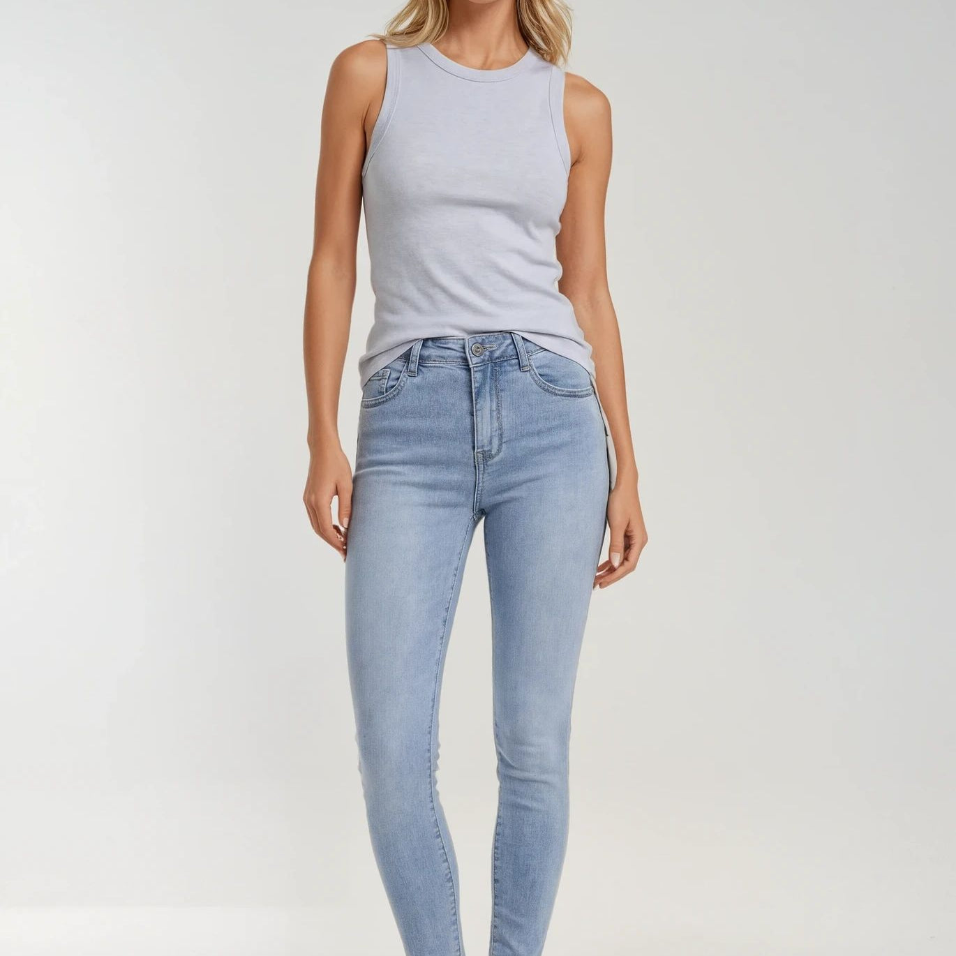 MAPP BOW BASIC W/OUT BOW DENIM JEANS DENIM/TWILL 8996 LIGHT BLUE USED