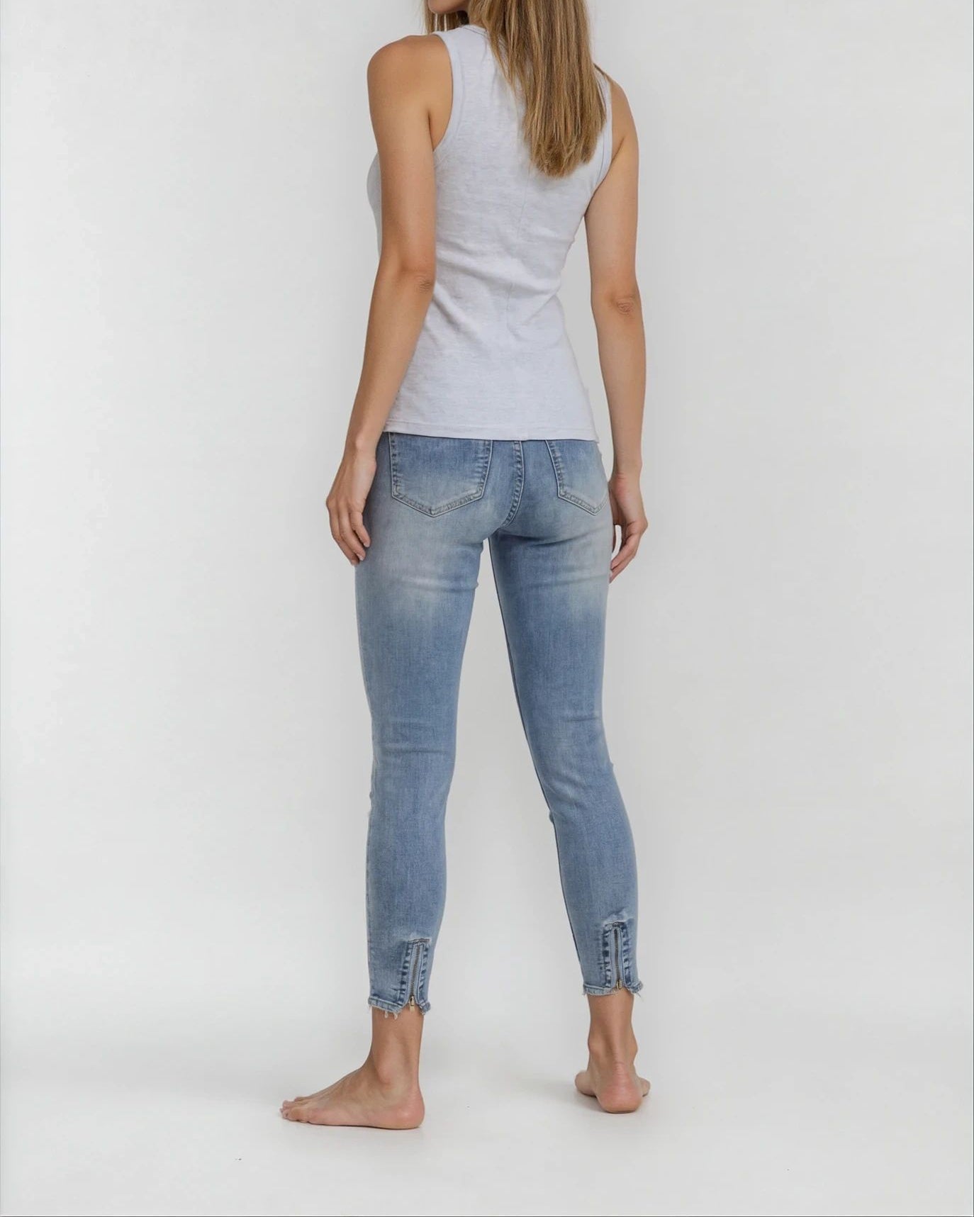 MAPP Bow Basic W/Out Bow Denim Jeans DENIM/TWILL 9196 LIGHT BLUE USED