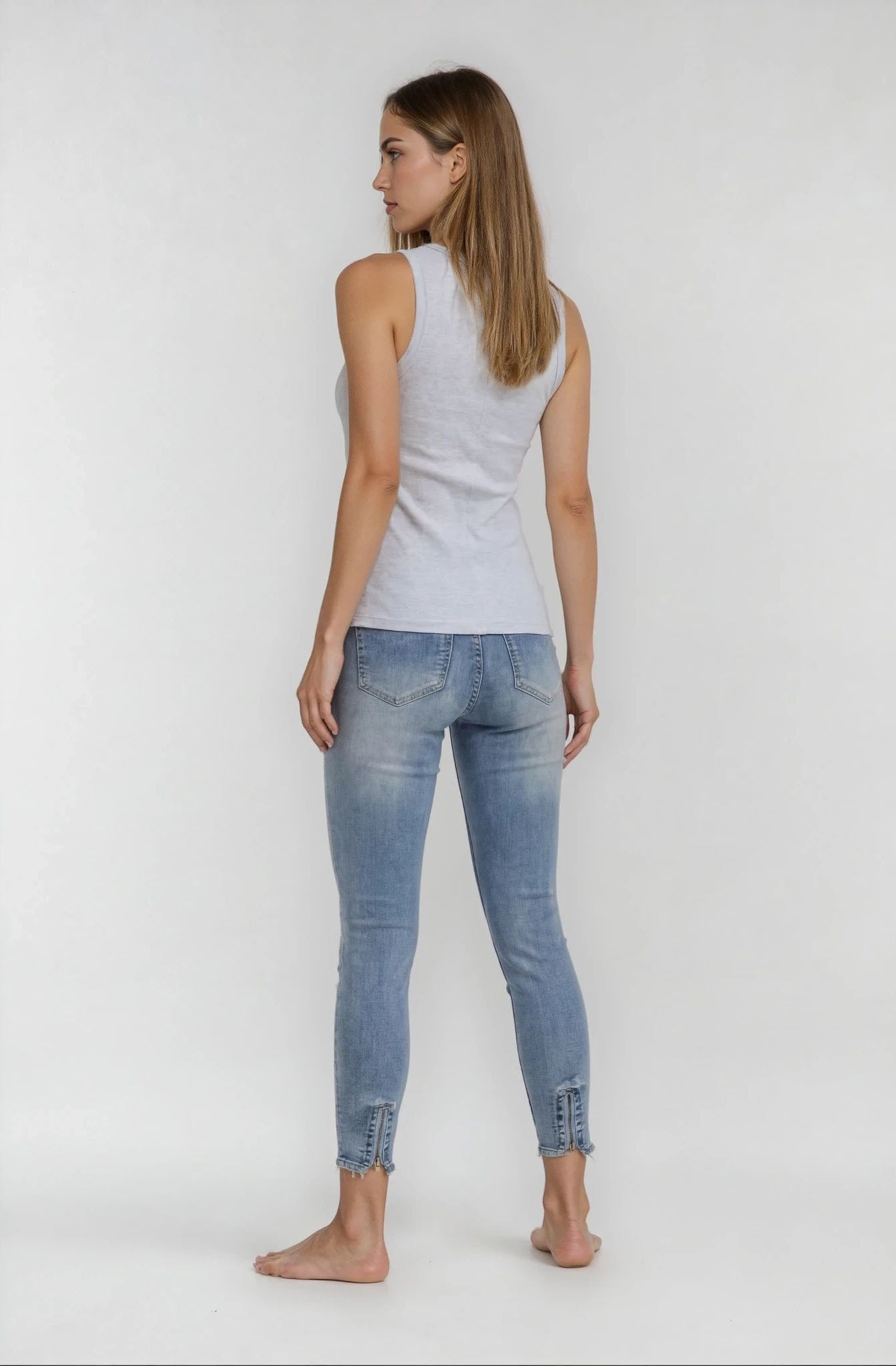 MAPP Bow Basic W/Out Bow Denim Jeans DENIM/TWILL 9196 LIGHT BLUE USED